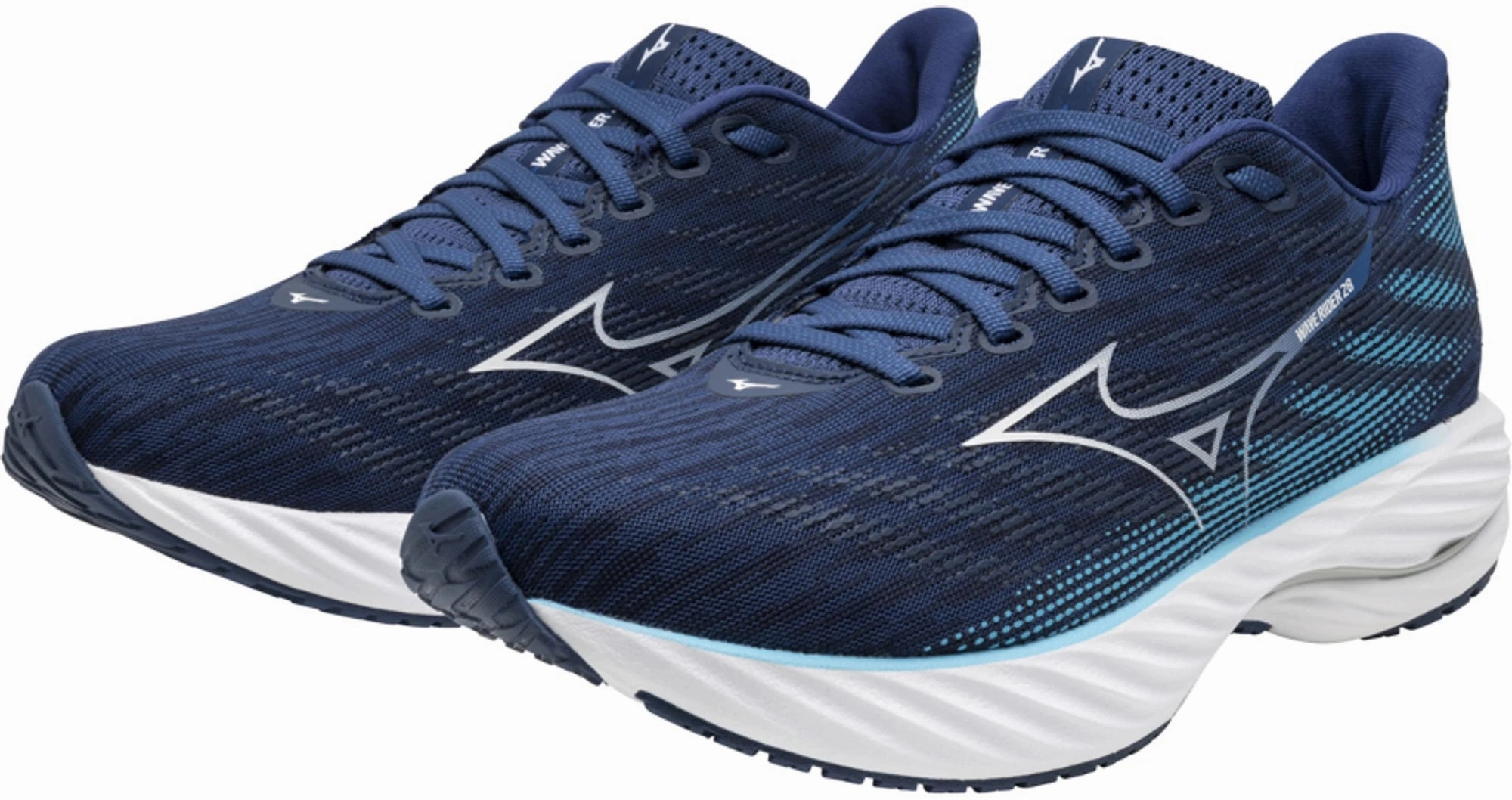 Shoes Mizuno Mizuno Wave Rider 28 Mens Running Shoes - Blue