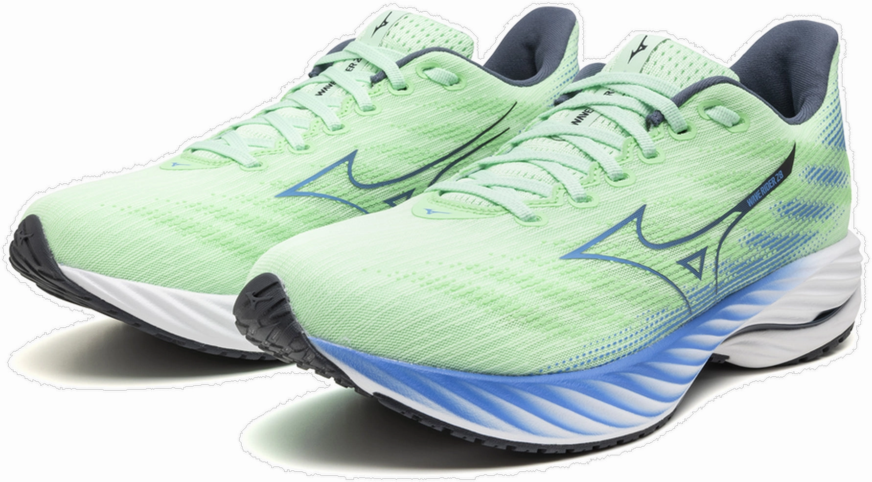 Shoes Mizuno Mizuno Wave Rider 28 Mens Running Shoes - Green