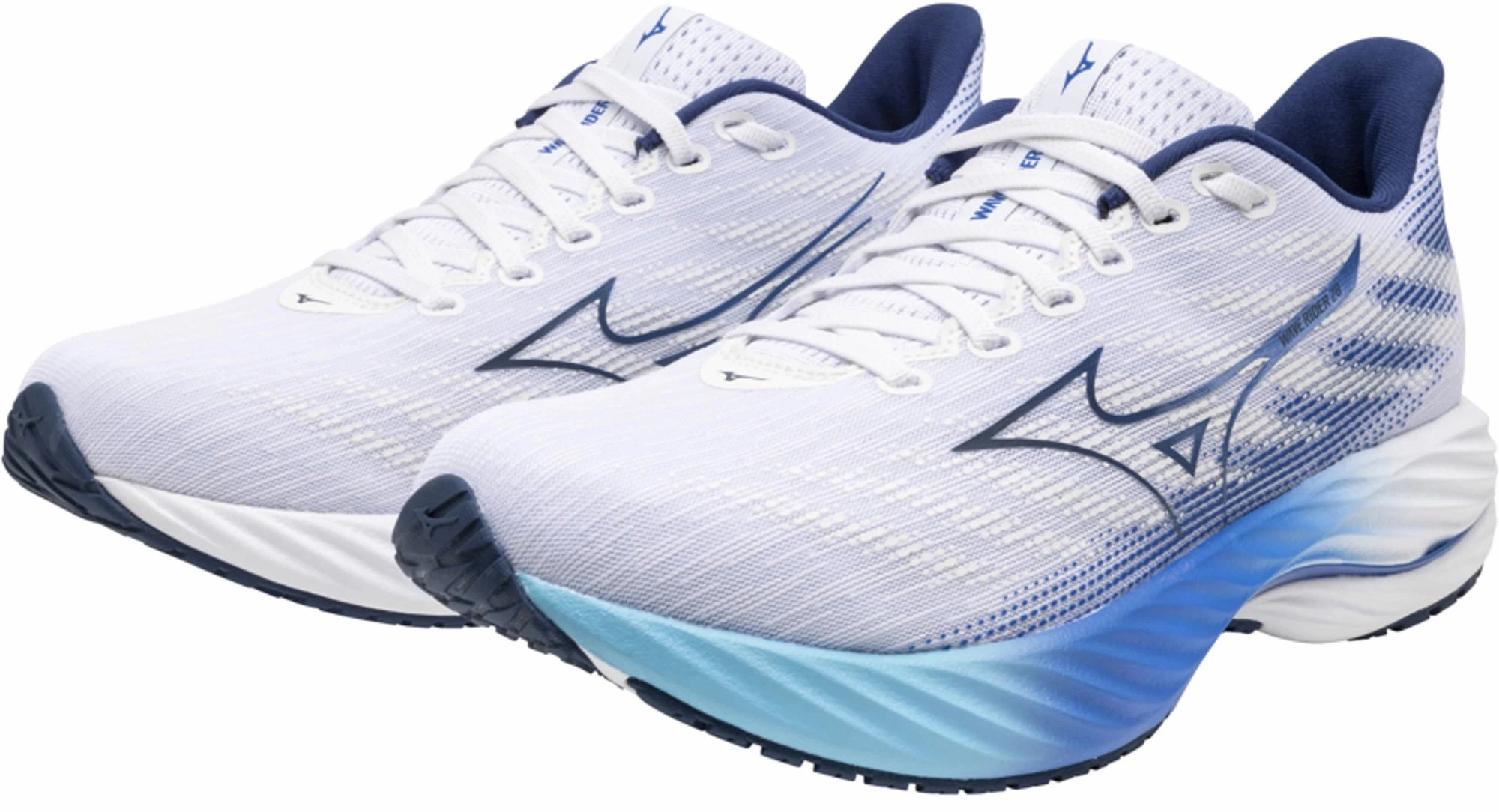 Shoes Mizuno Mizuno Wave Rider 28 Mens Running Shoes - White