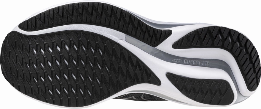 Shoes Mizuno Mizuno Wave Rider 28 WIDE FIT (2E) Mens Running Shoes - Black