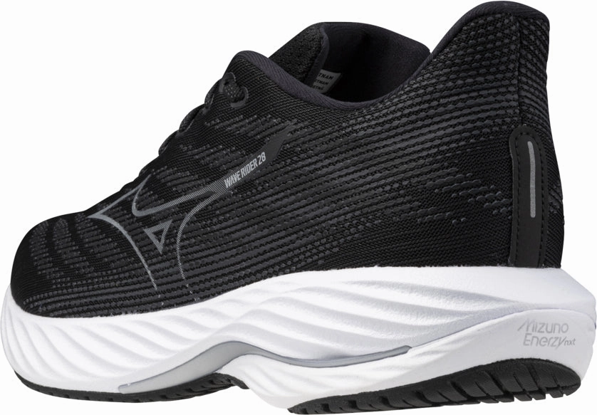 Shoes Mizuno Mizuno Wave Rider 28 WIDE FIT (2E) Mens Running Shoes - Black