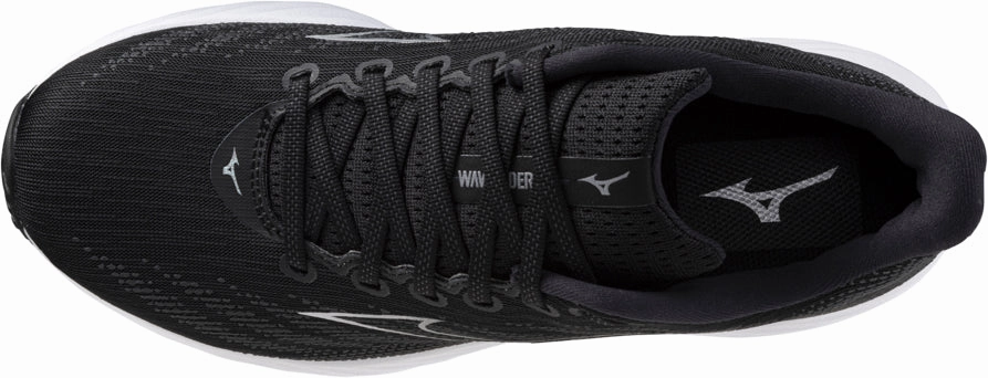 Shoes Mizuno Mizuno Wave Rider 28 WIDE FIT (2E) Mens Running Shoes - Black