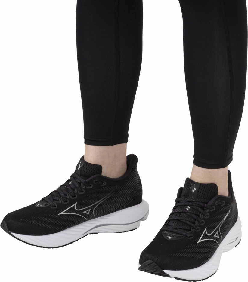 Shoes Mizuno Mizuno Wave Rider 28 WIDE FIT (D) Womens Running Shoes - Black