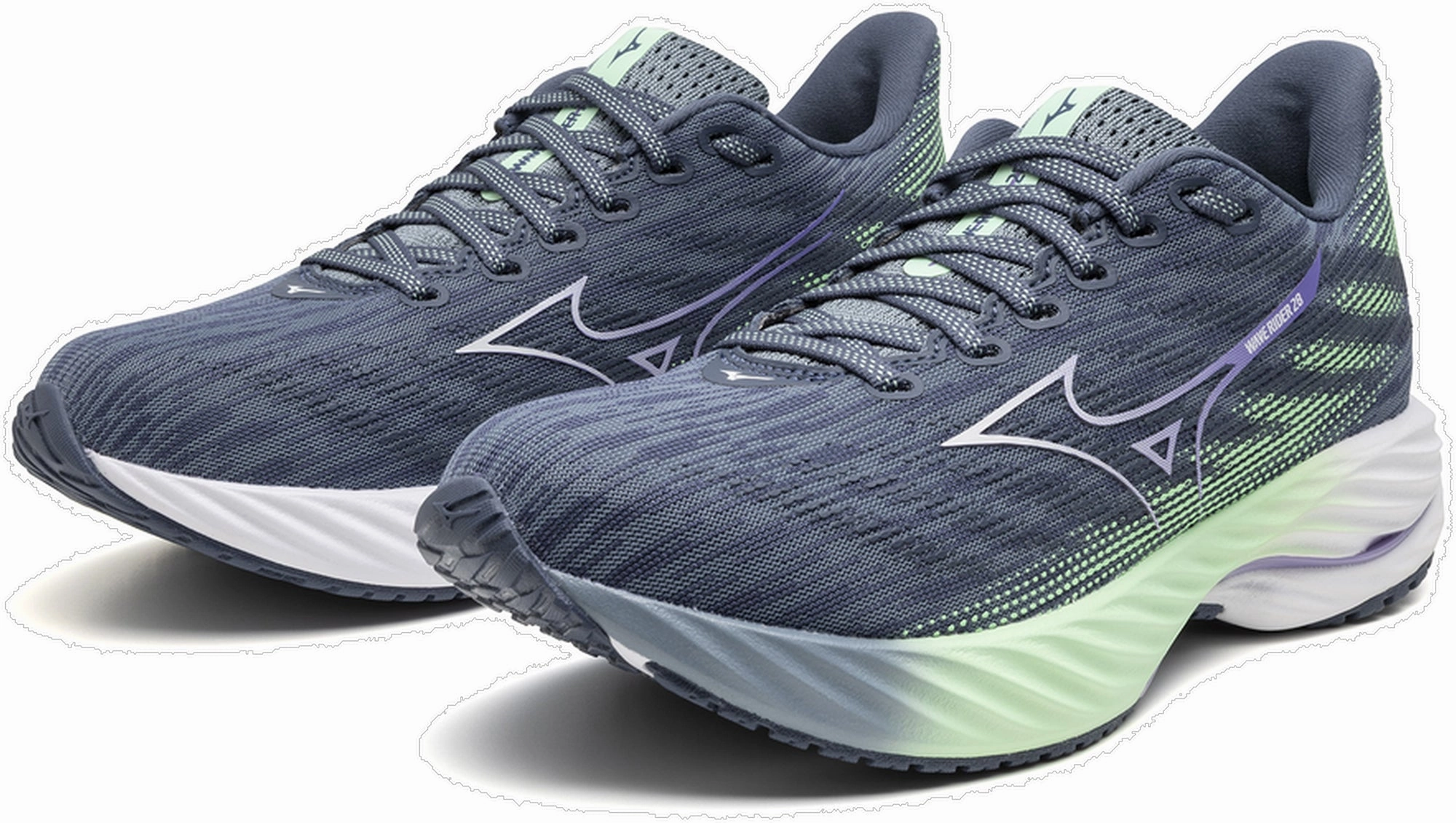 Shoes Mizuno Mizuno Wave Rider 28 Womens Running Shoes - Blue