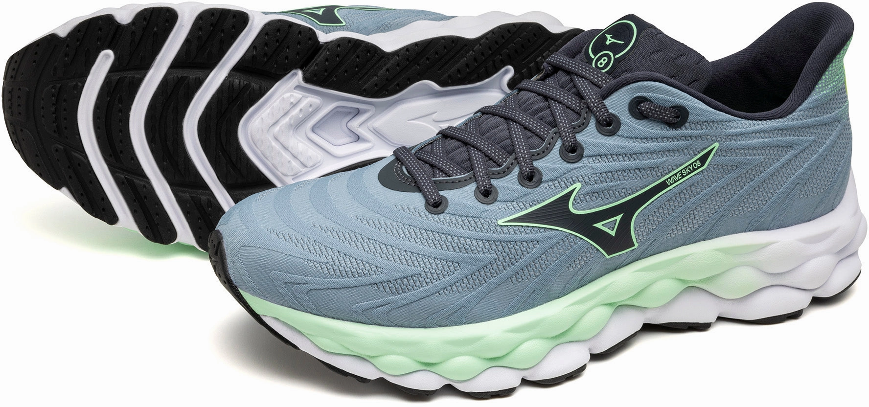 Shoes Mizuno Mizuno Wave Sky 8 Mens Running Shoes - Blue
