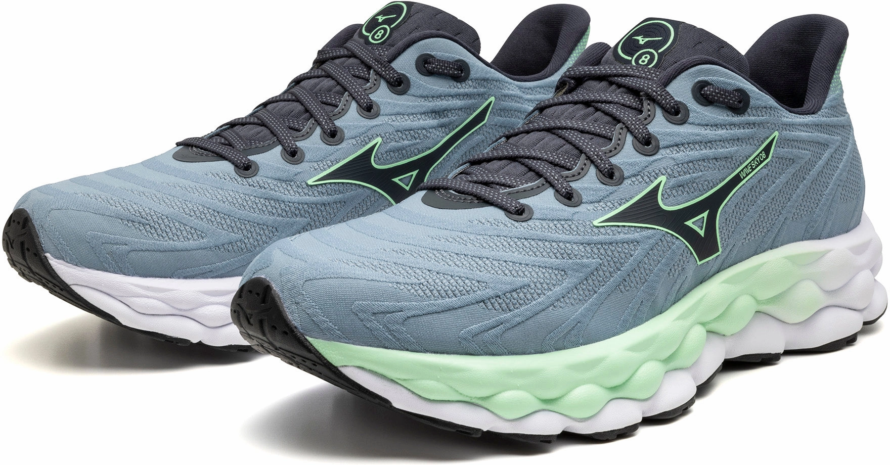 Shoes Mizuno Mizuno Wave Sky 8 Mens Running Shoes - Blue