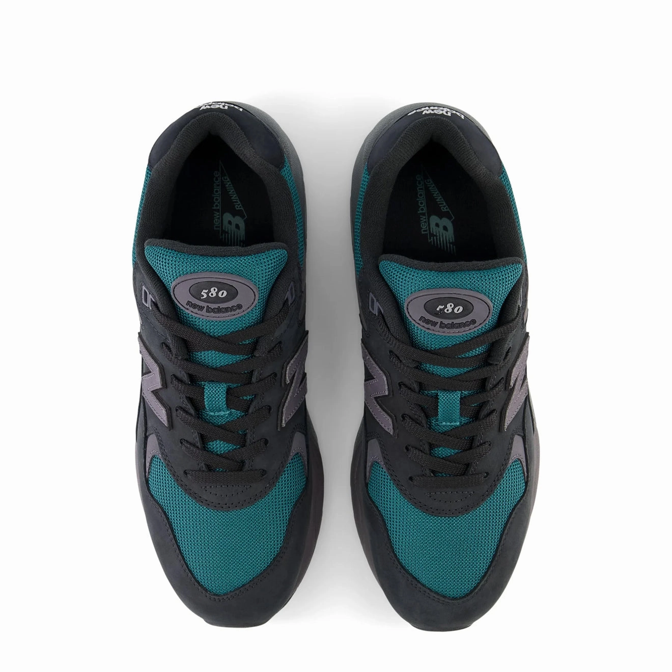 Shoes New Balance New Balance 580 Trainers Black / Vintage Teal / Magnet
