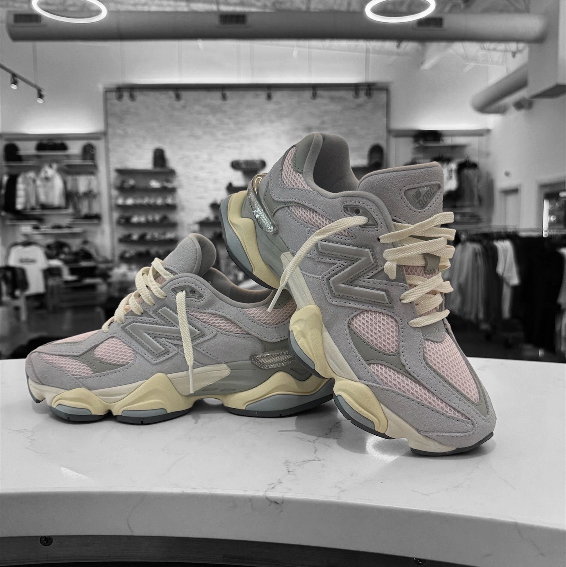Shoes New Balance New Balance Mens 9060SFB Grey Pink
