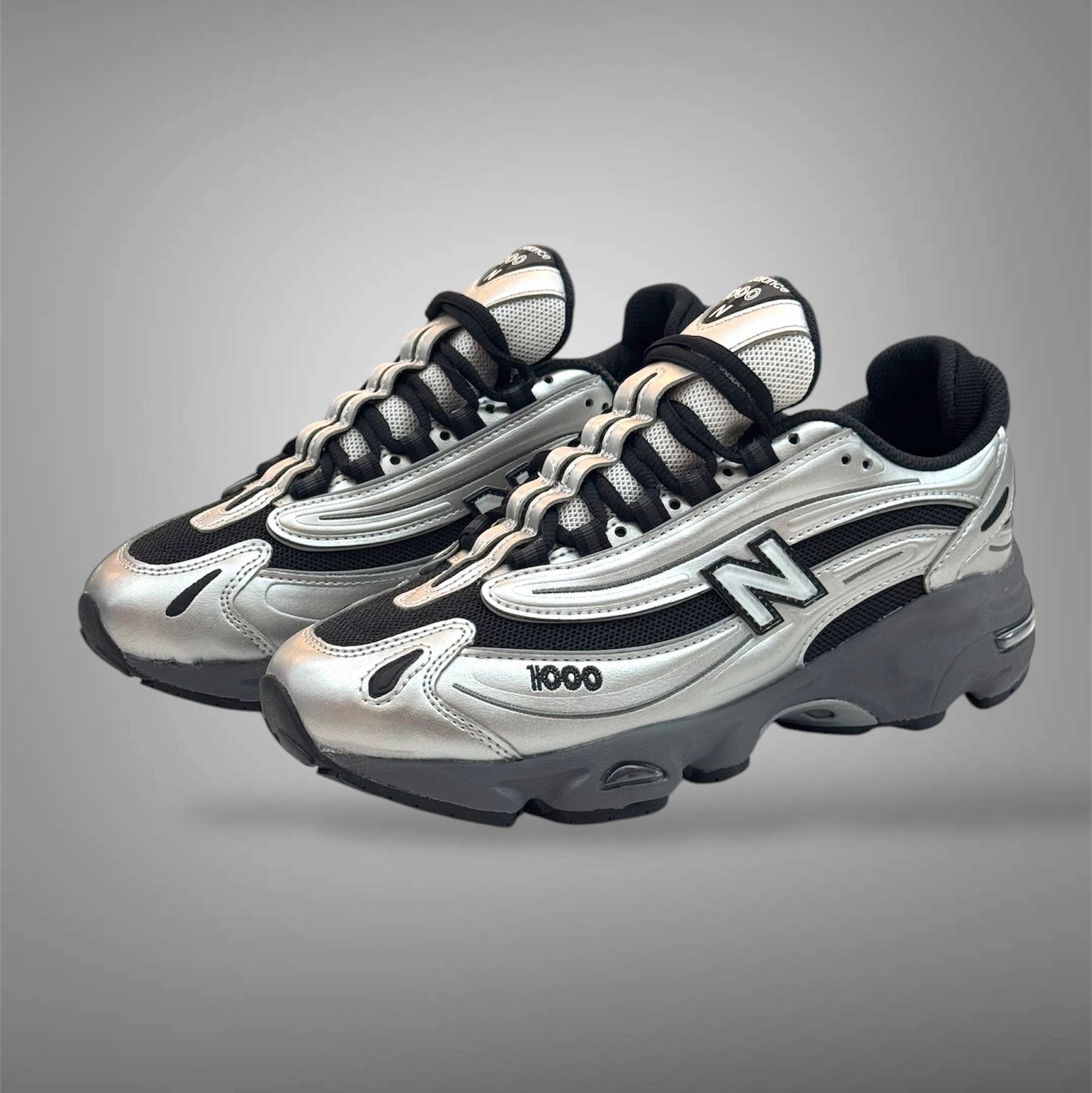Shoes New Balance New Balance Mens M1000EGR Silver Black