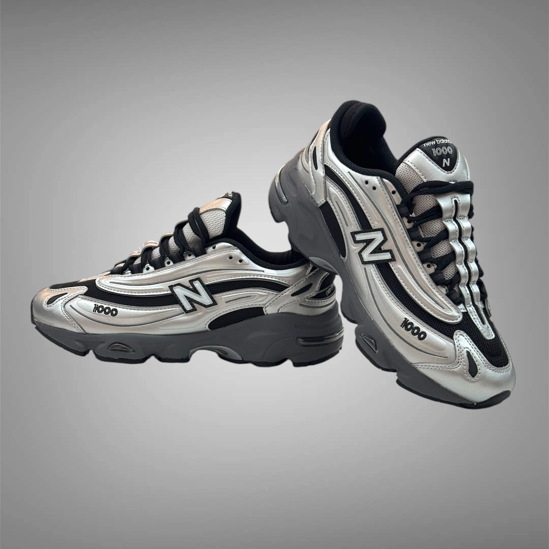 Shoes New Balance New Balance Mens M1000EGR Silver Black