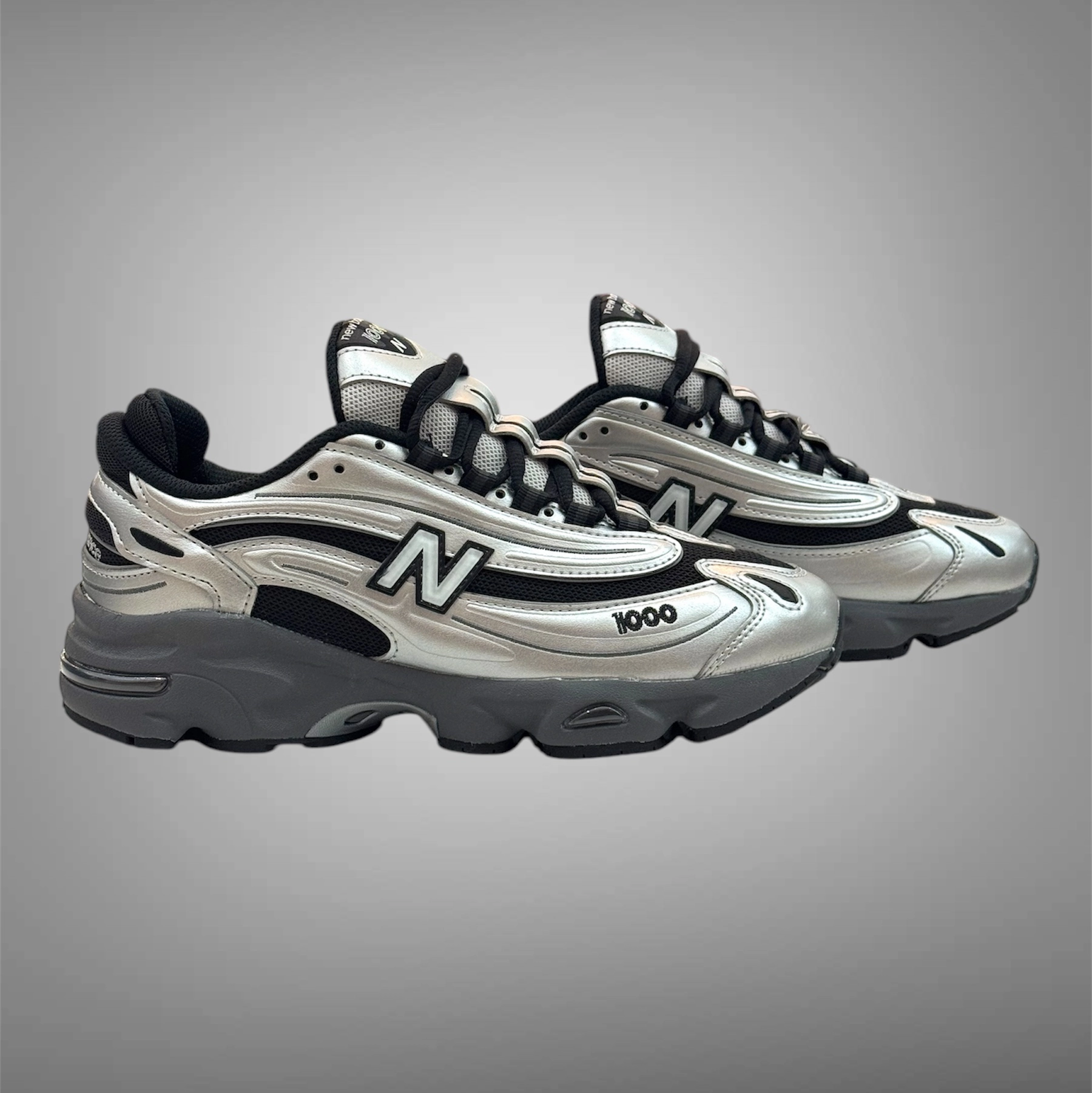 Shoes New Balance New Balance Mens M1000EGR Silver Black