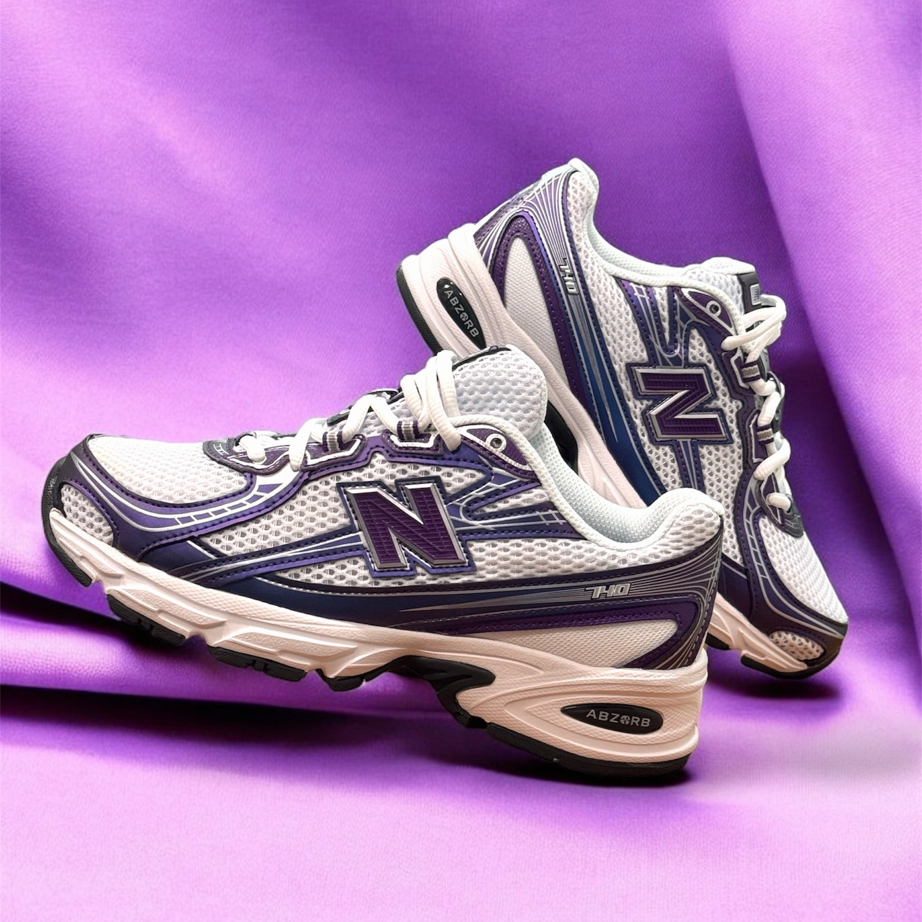Shoes New Balance New Balance Mens U740CG2 Purple White