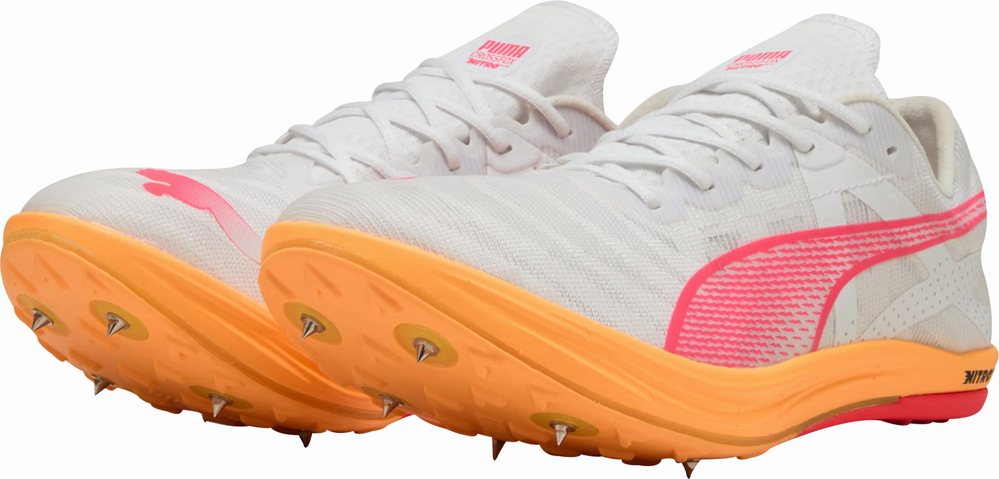 Shoes Puma Puma Crossfox Nitro Elite Cross Country Running Spikes - White