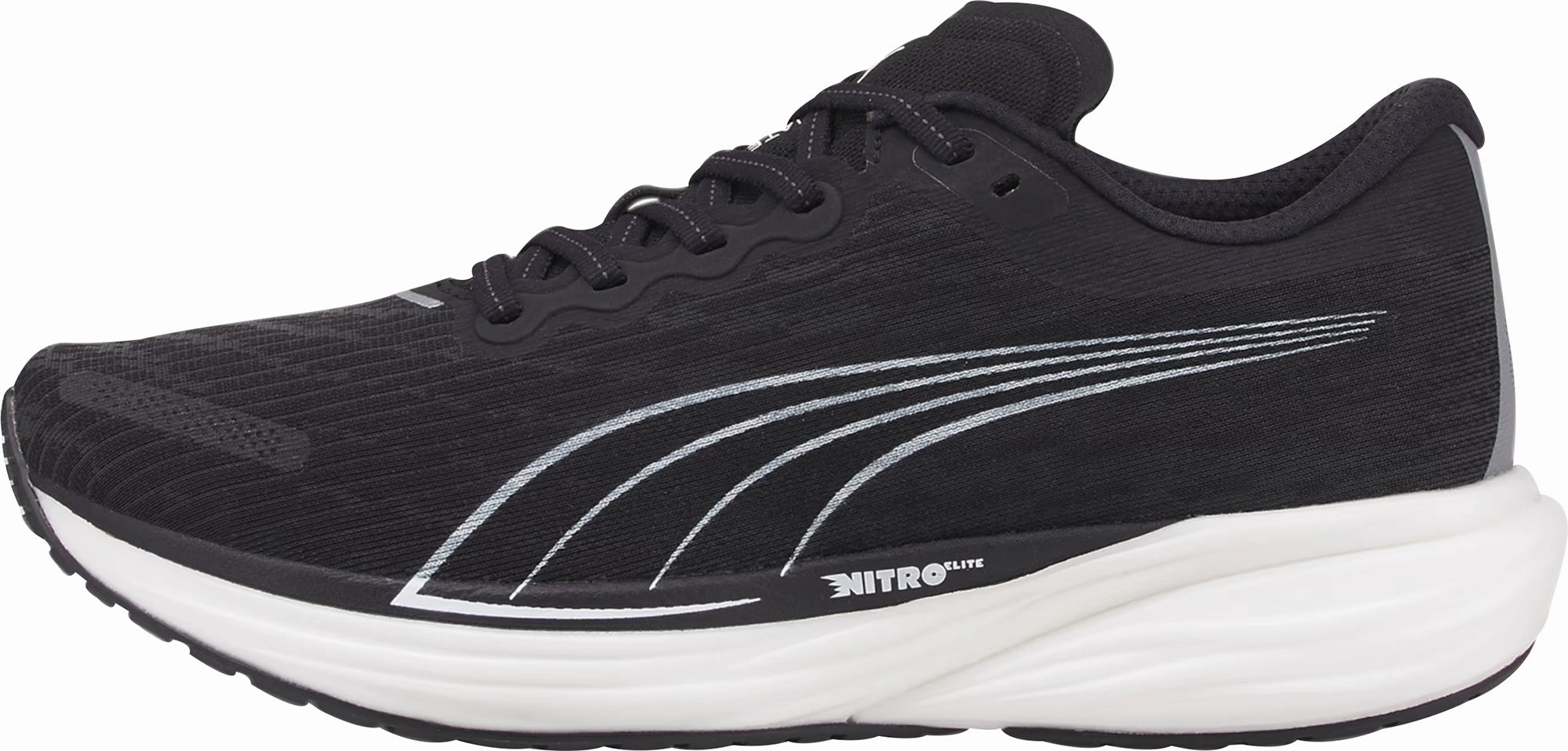 Shoes Puma Puma Deviate Nitro 2 WIDE FIT Mens Running Shoes - Black