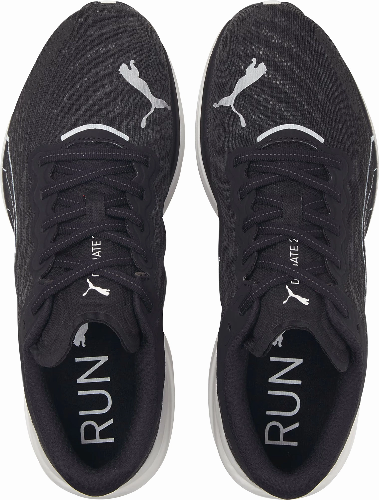 Shoes Puma Puma Deviate Nitro 2 WIDE FIT Mens Running Shoes - Black