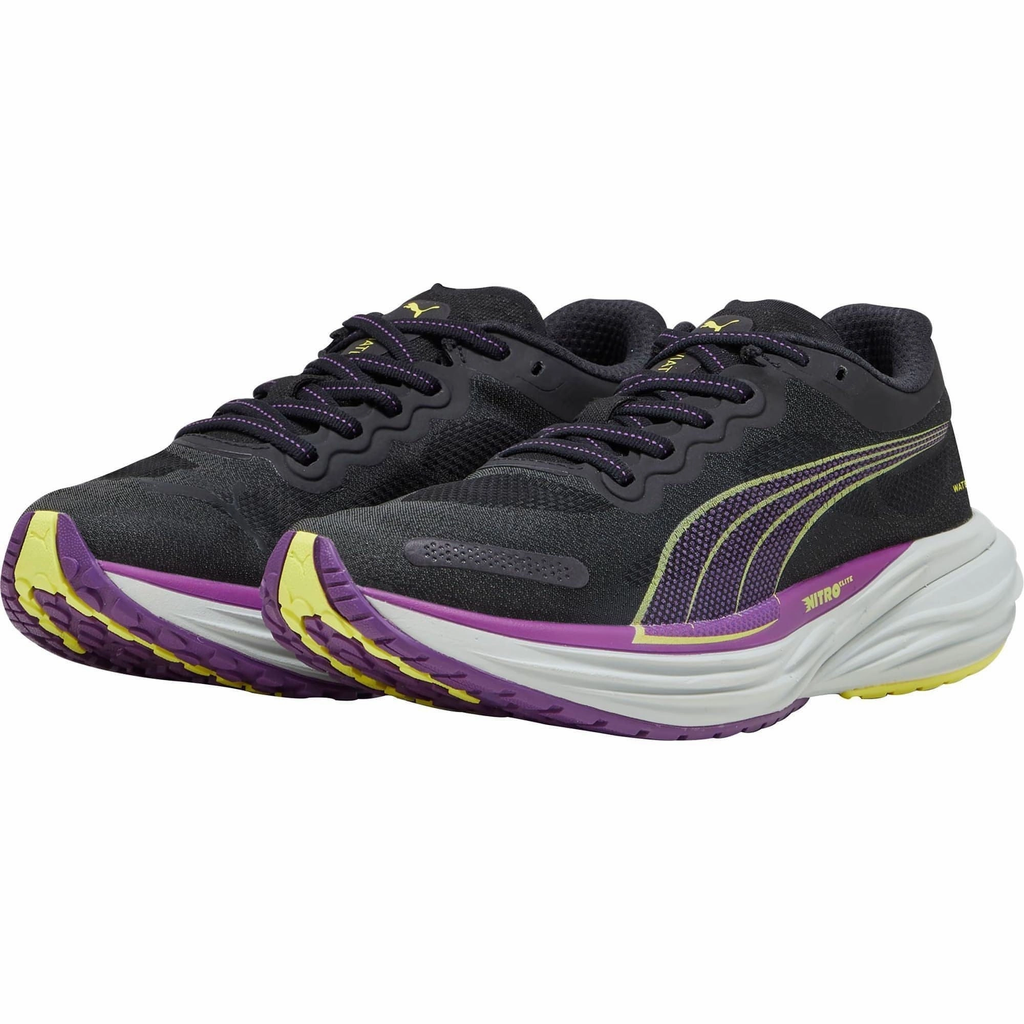 Shoes Puma Puma Deviate Nitro 2 WTRepel Womens Running Shoes - Black