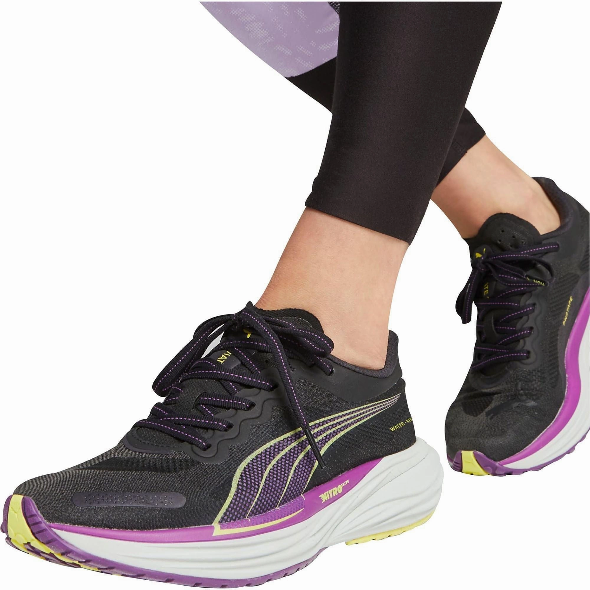 Shoes Puma Puma Deviate Nitro 2 WTRepel Womens Running Shoes - Black