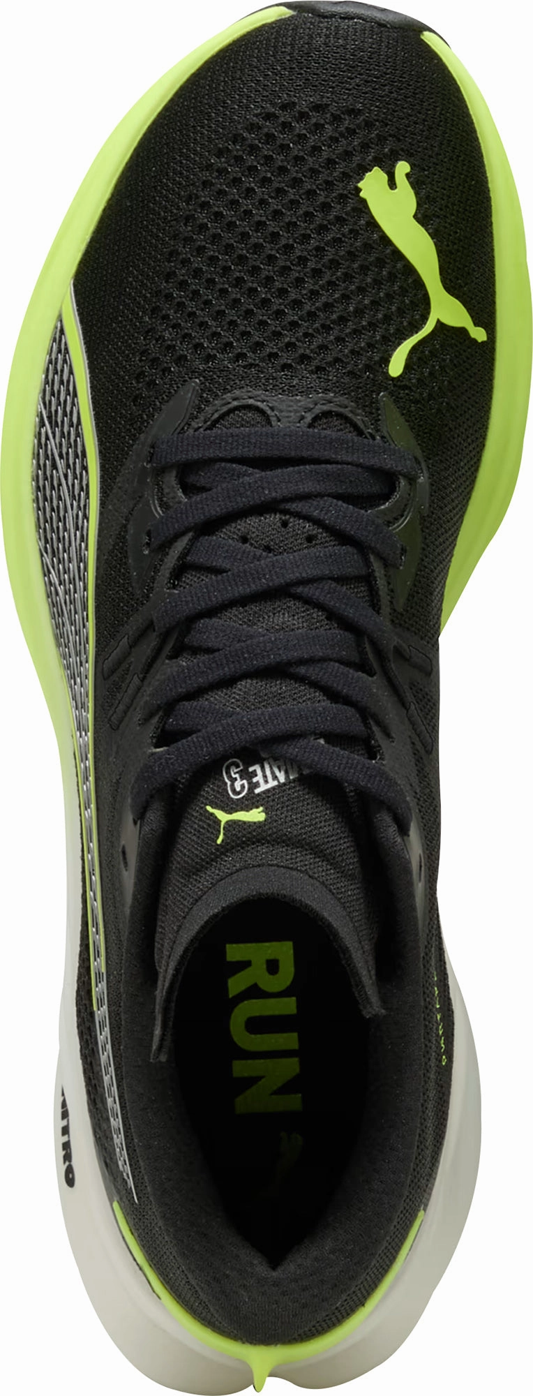 Shoes Puma Puma Deviate Nitro 3 WIDE FIT Mens Running Shoes - Black