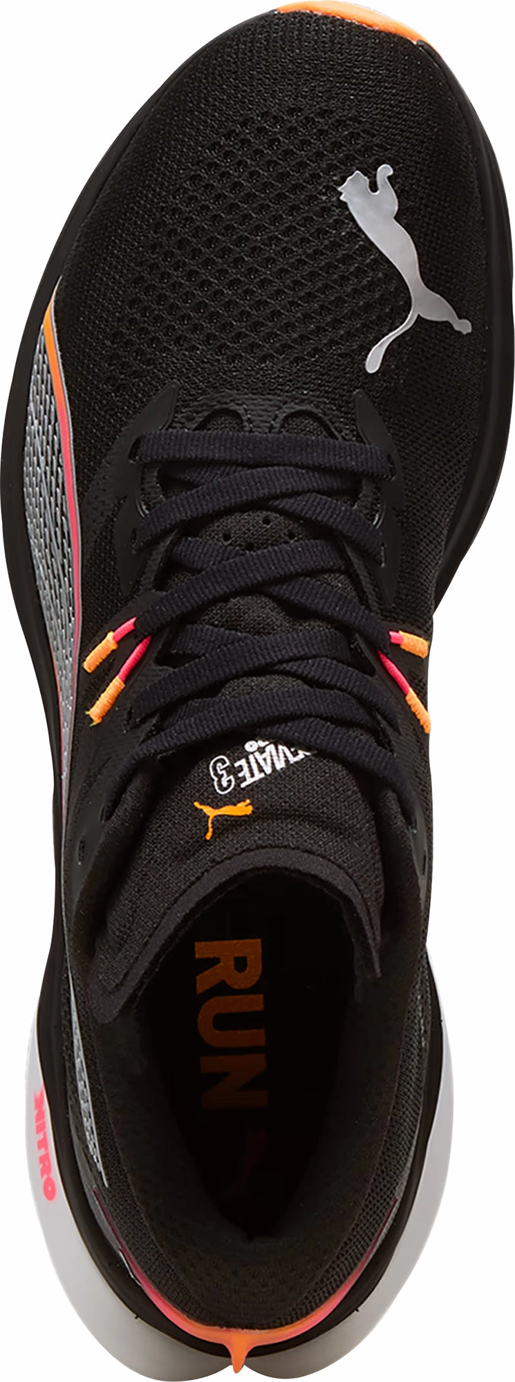 Shoes Puma Puma Deviate Nitro 3 WIDE FIT Mens Running Shoes - Black