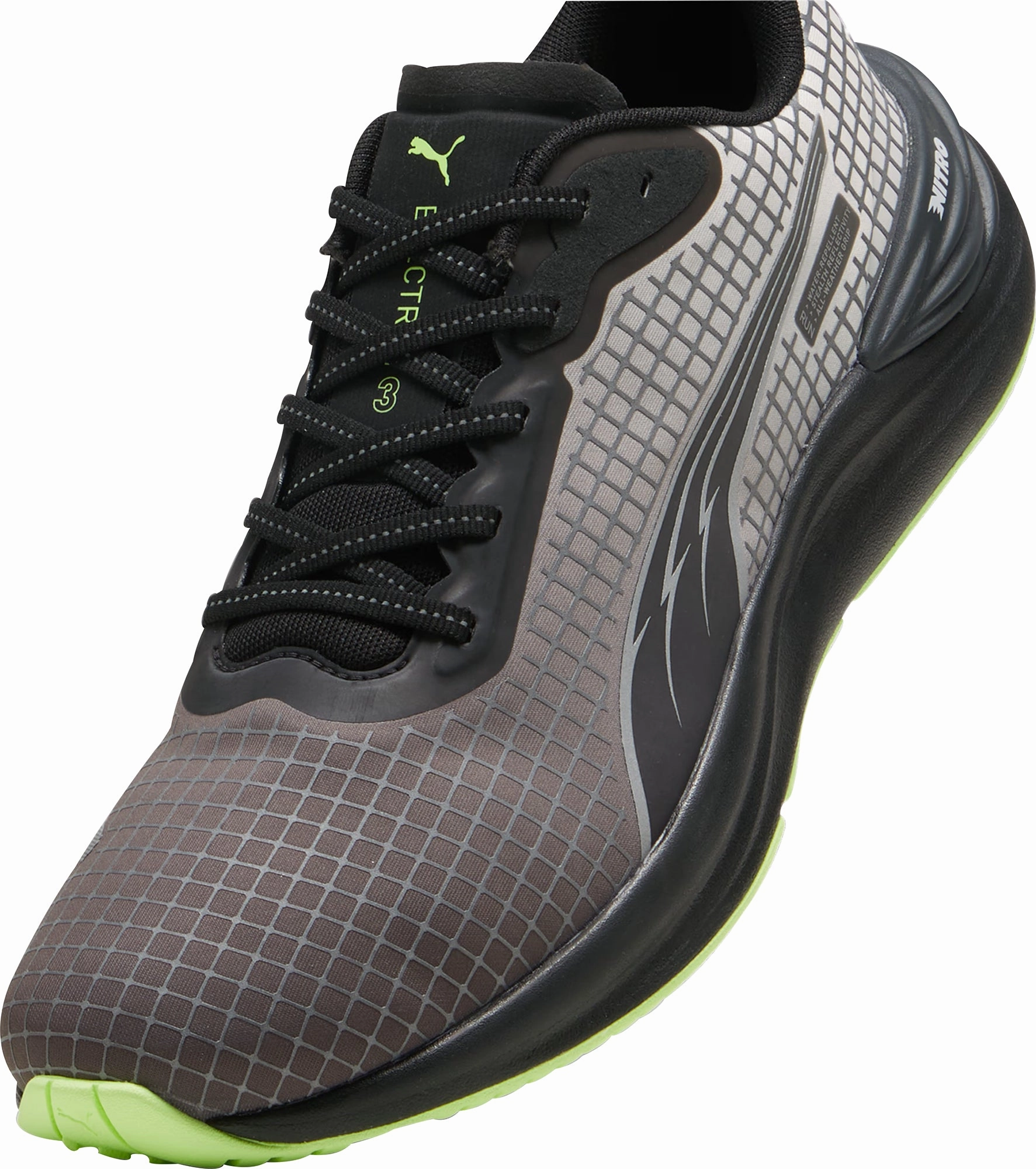 Shoes Puma Puma Electrify Nitro 3 WTR FV Mens Running Shoes - Black