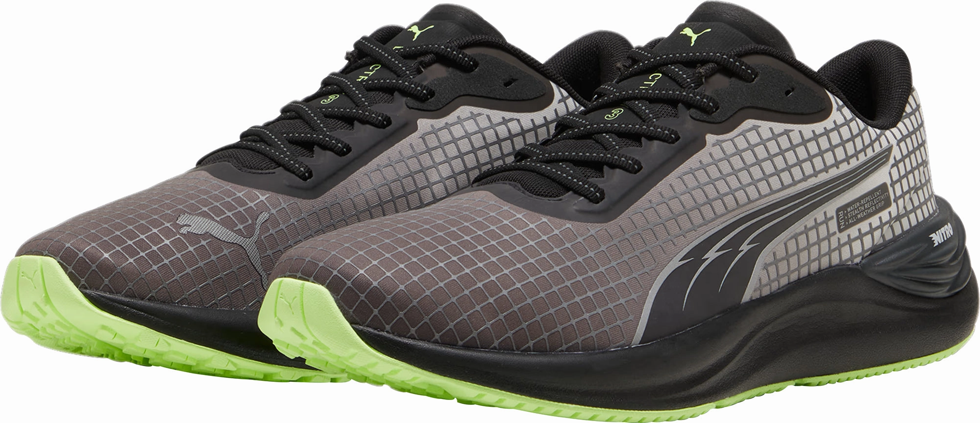 Shoes Puma Puma Electrify Nitro 3 WTR FV Mens Running Shoes - Black