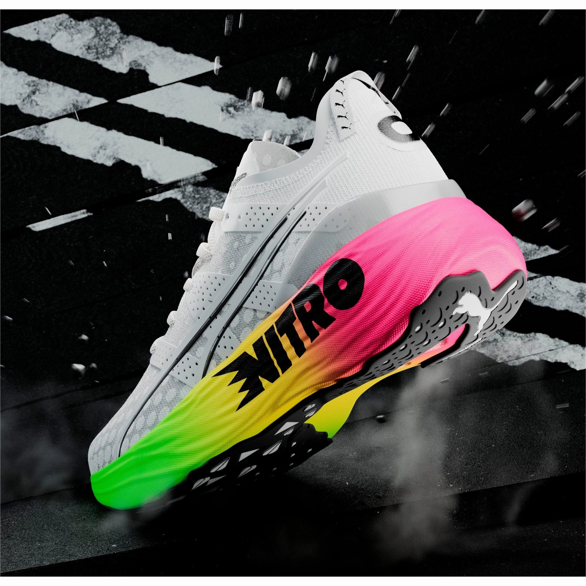 Shoes Puma Puma ForeverRun Nitro Mens Running Shoes - White