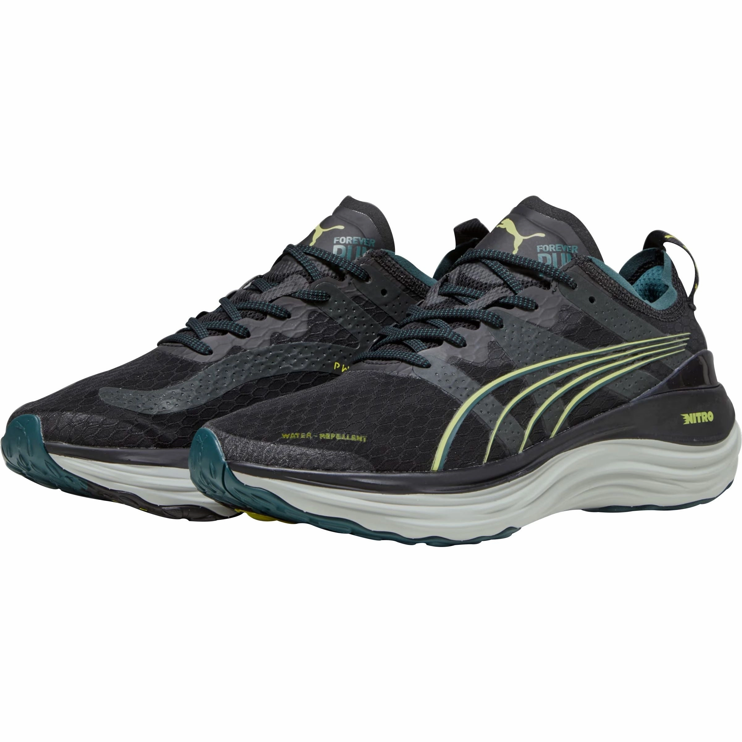 Shoes Puma Puma ForeverRun Nitro WTR Mens Running Shoes - Black