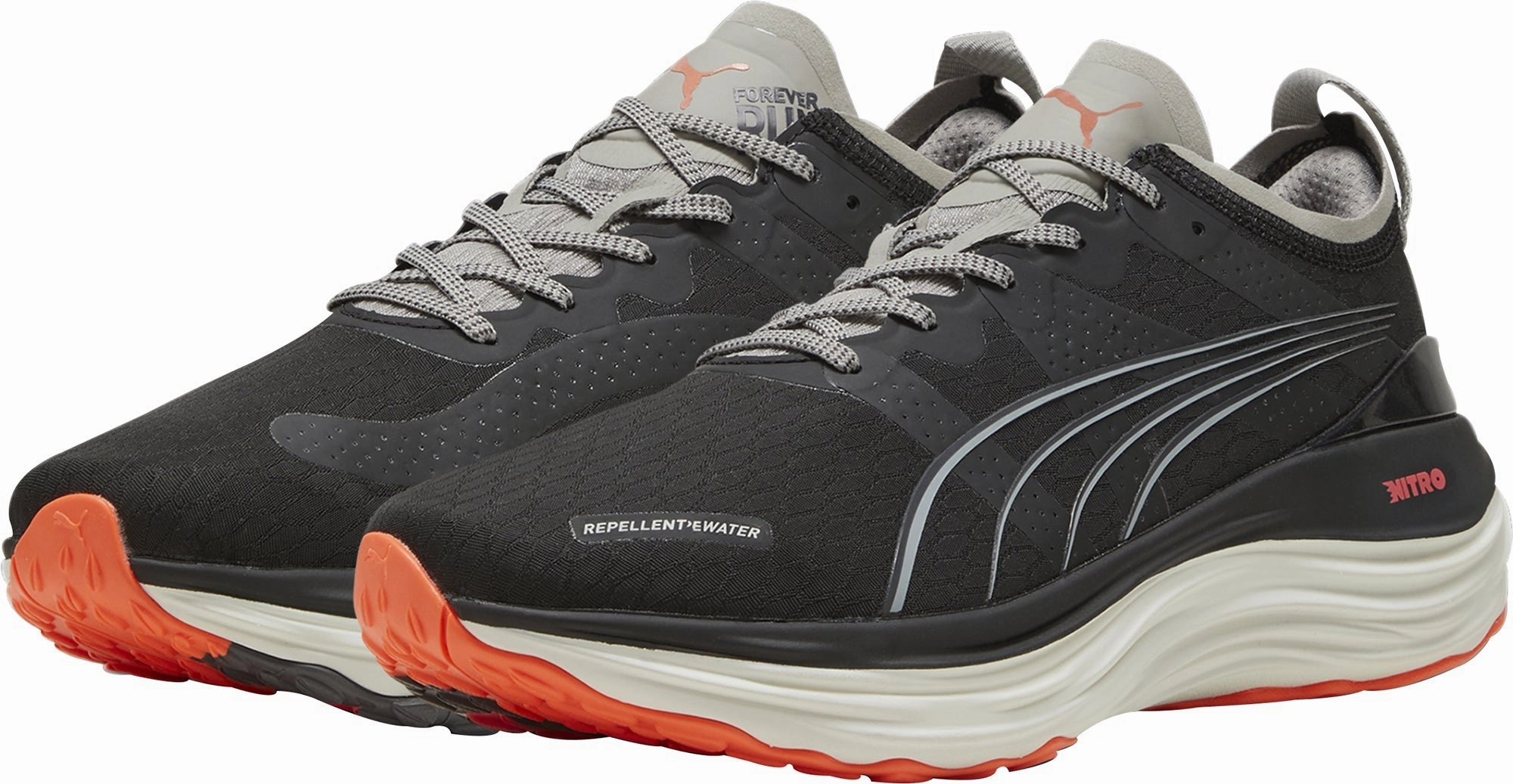 Shoes Puma Puma ForeverRun Nitro WTR Mens Running Shoes - Black