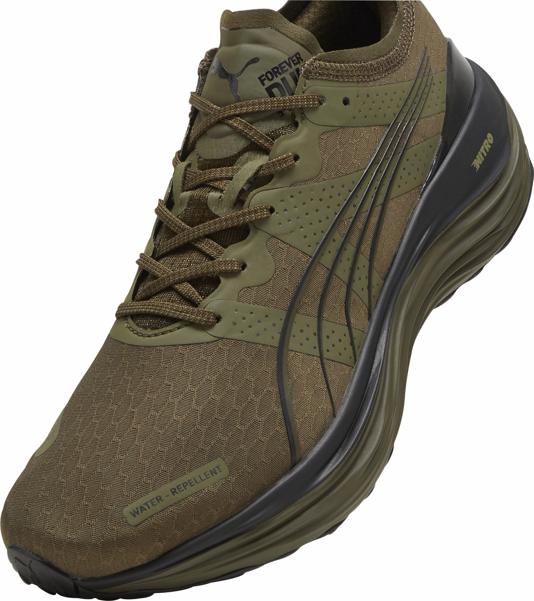 Shoes Puma Puma ForeverRun Nitro WTR Mens Running Shoes - Green