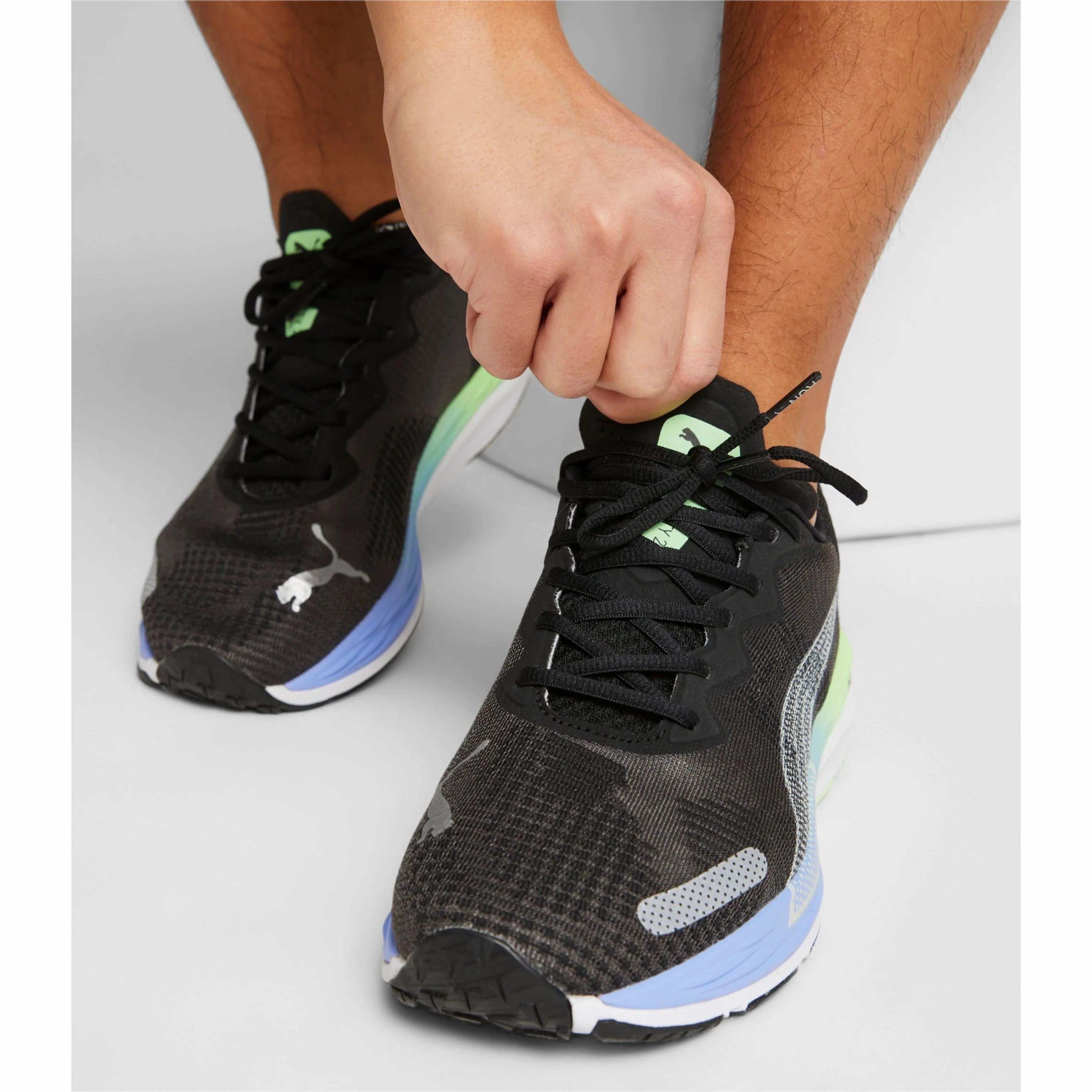 Shoes Puma Puma Velocity Nitro 2 Fade Mens Running Shoes - Black