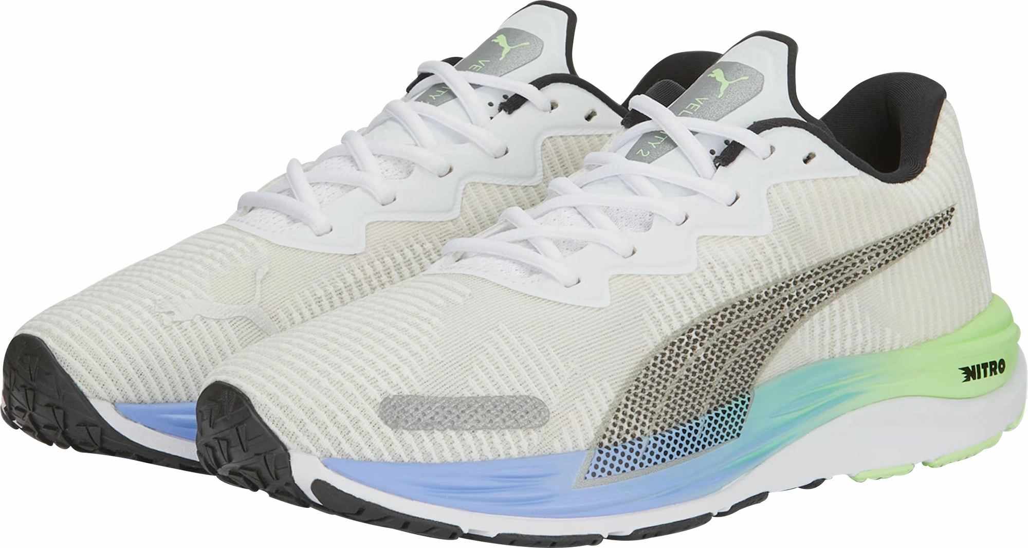 Shoes Puma Puma Velocity Nitro 2 Fade Mens Running Shoes - White