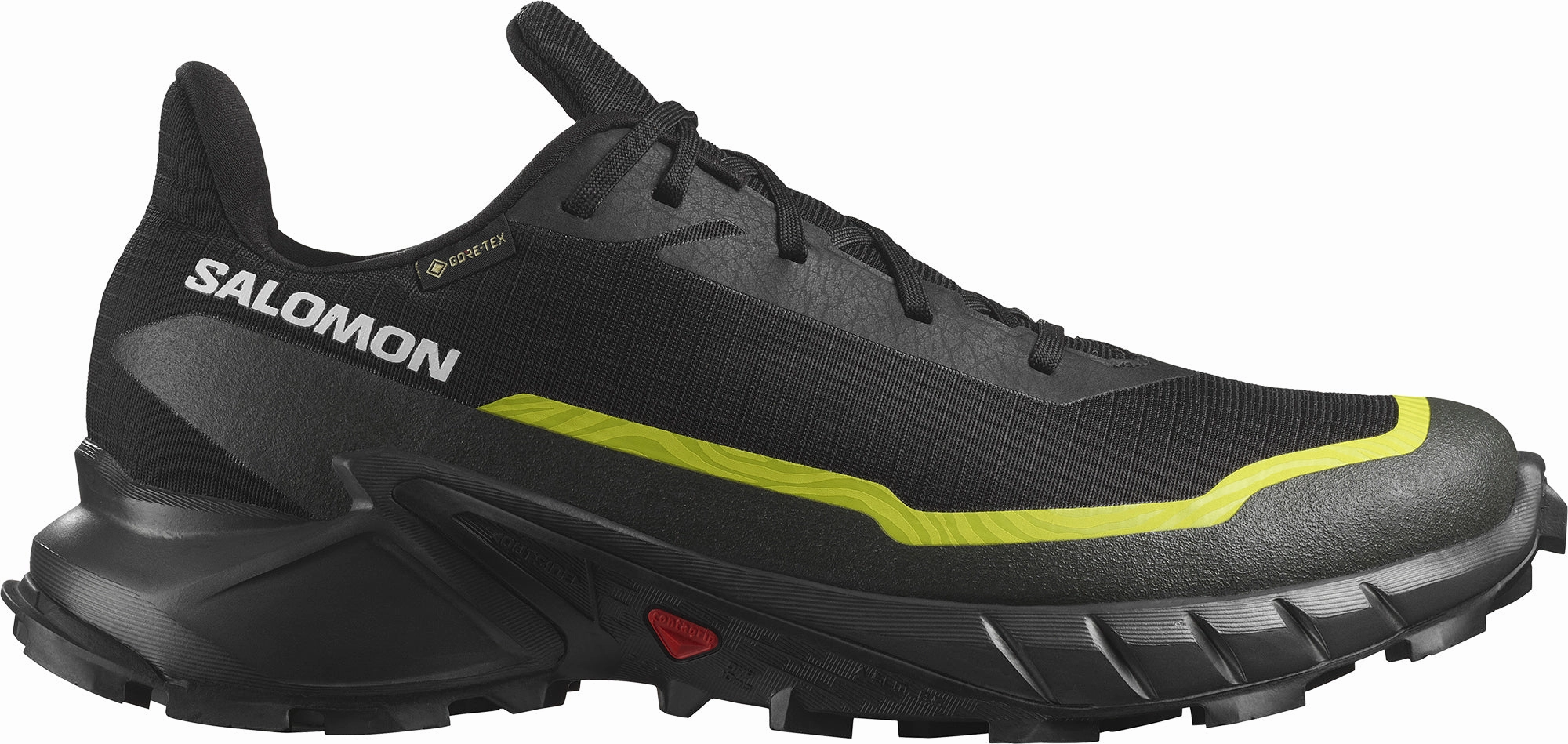 Shoes Salomon Salomon Alphacross 5 GORE-TEX Mens Trail Running Shoes - Black