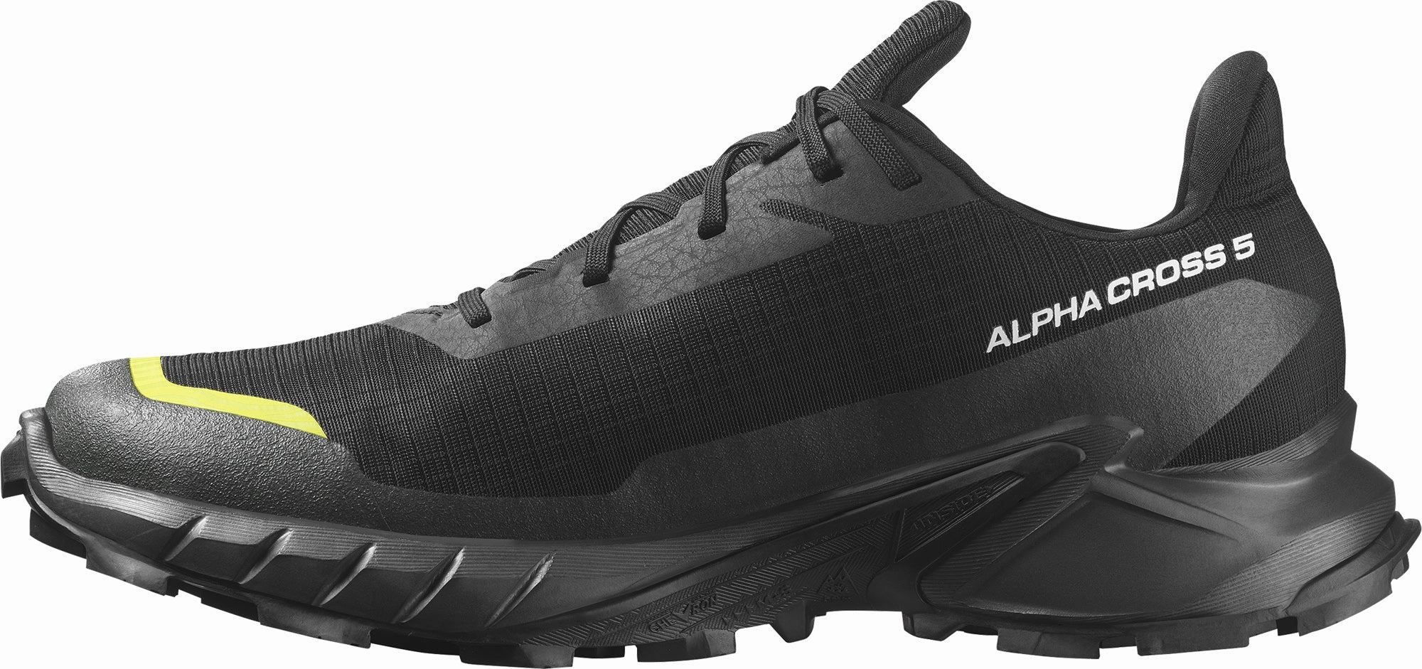 Shoes Salomon Salomon Alphacross 5 GORE-TEX Mens Trail Running Shoes - Black