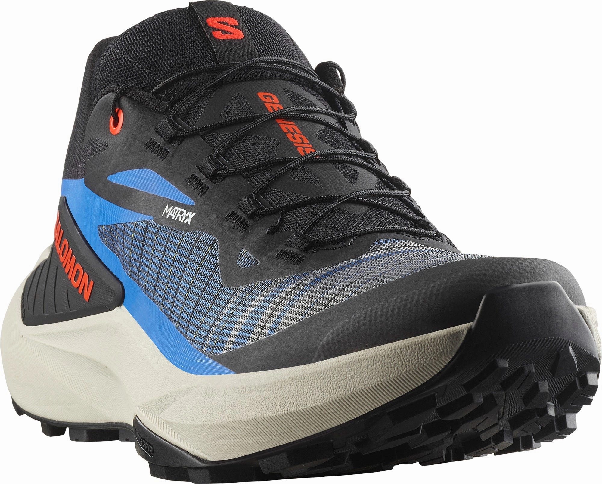 Shoes Salomon Salomon Genesis Mens Trail Running Shoes - Black