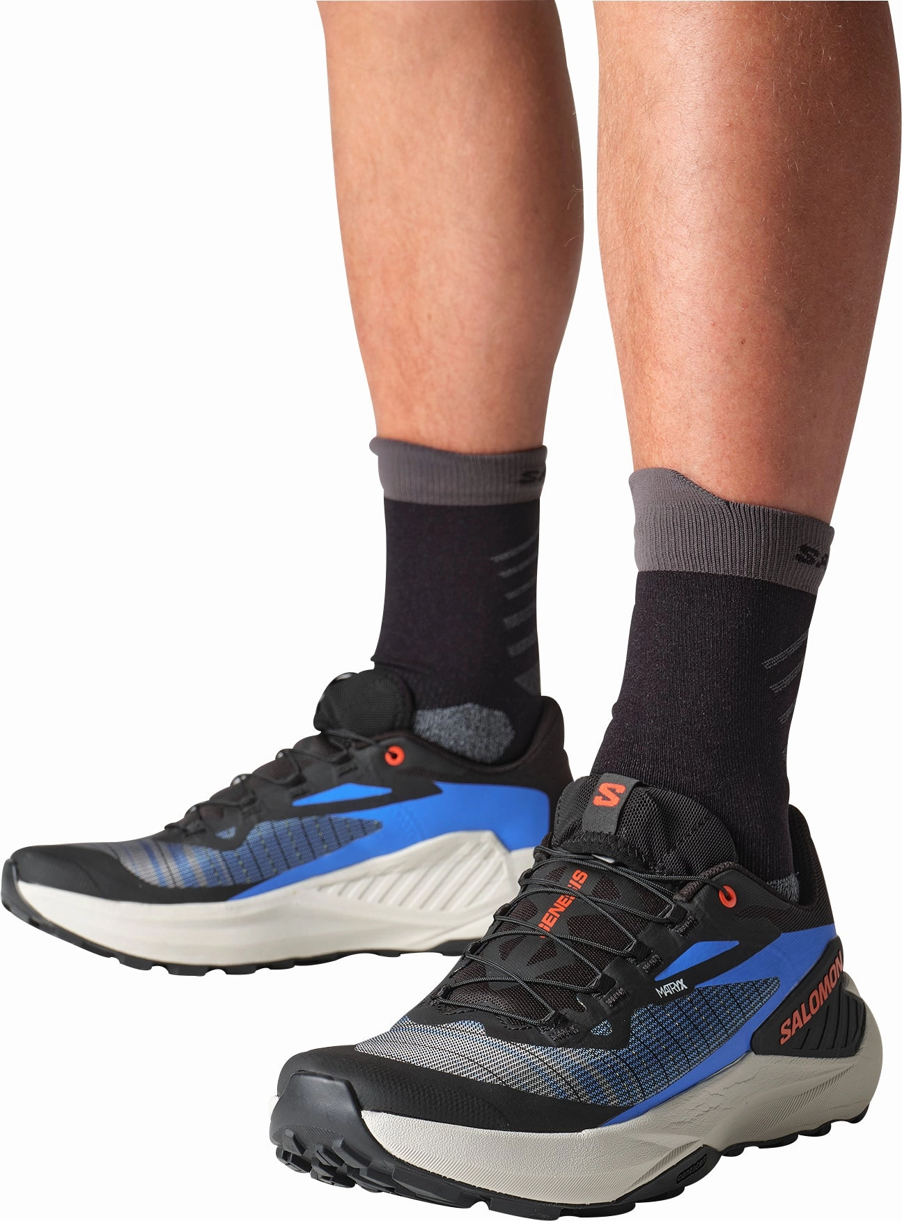 Shoes Salomon Salomon Genesis Mens Trail Running Shoes - Black