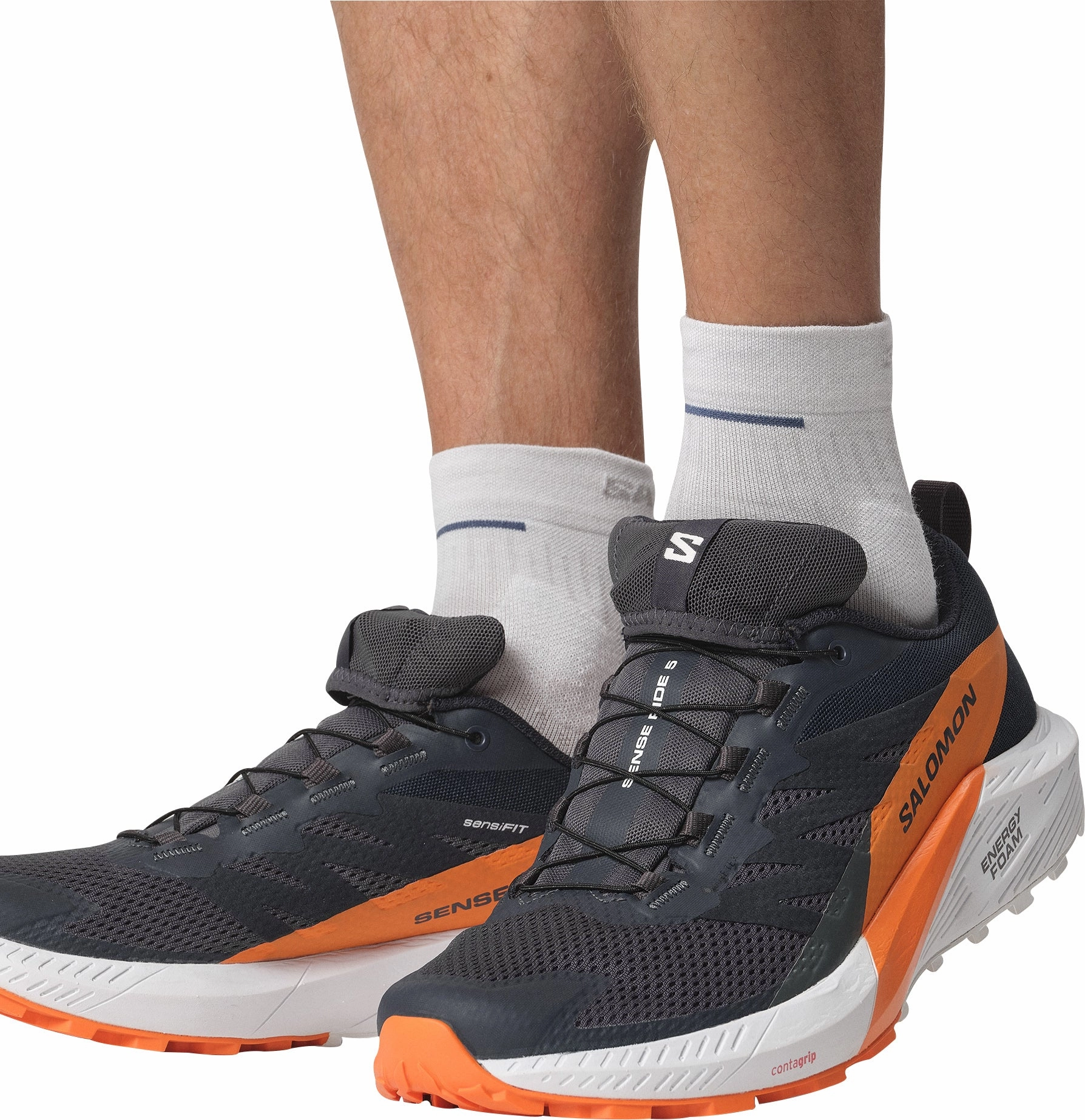 Shoes Salomon Salomon Sense Ride 5 GORE-TEX Mens Trail Running Shoes - Grey