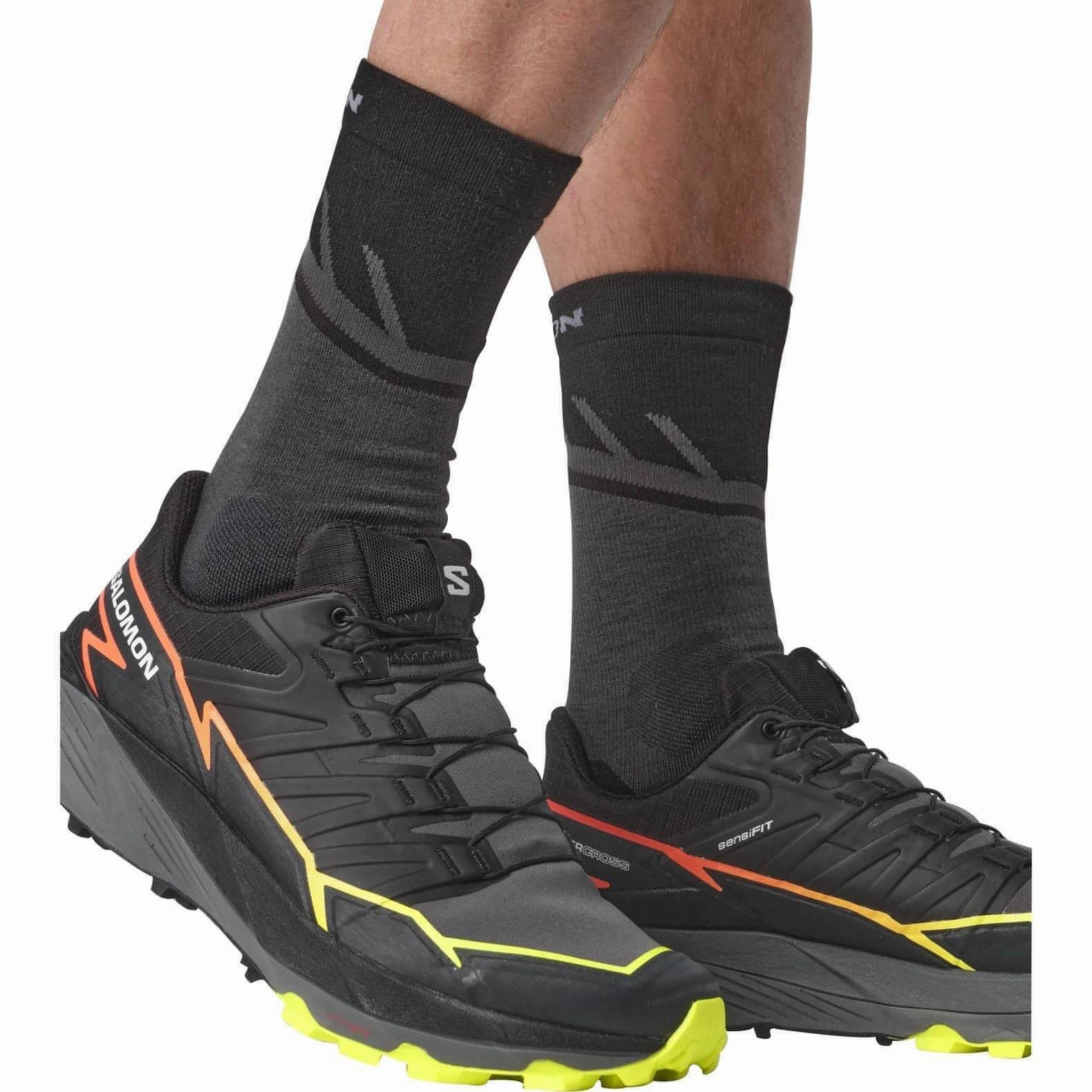 Shoes Salomon Salomon Thundercross Mens Trail Running Shoes - Black