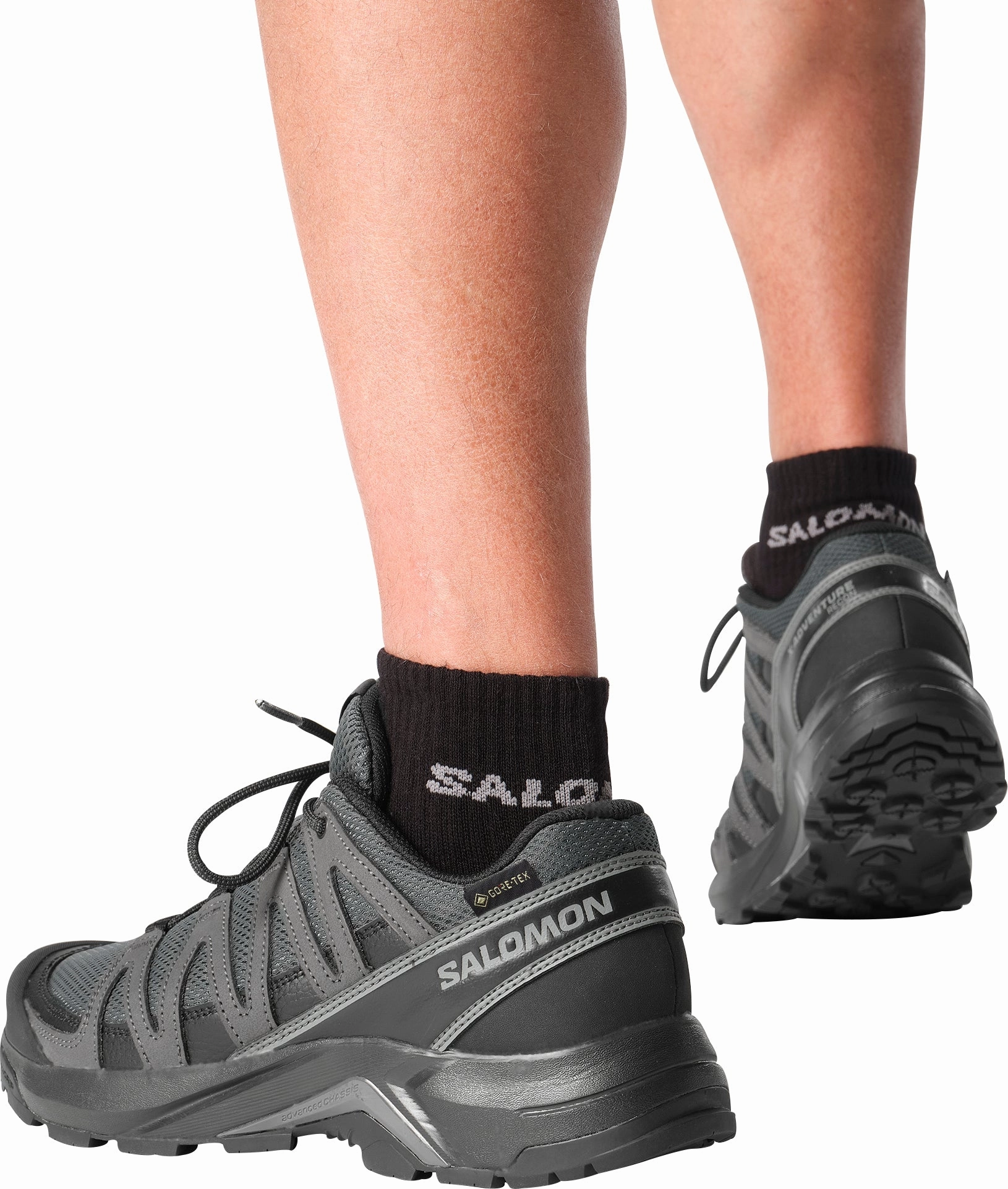 Shoes Salomon Salomon X-Adventure Recon GORE-TEX Mens Walking Shoes - Black