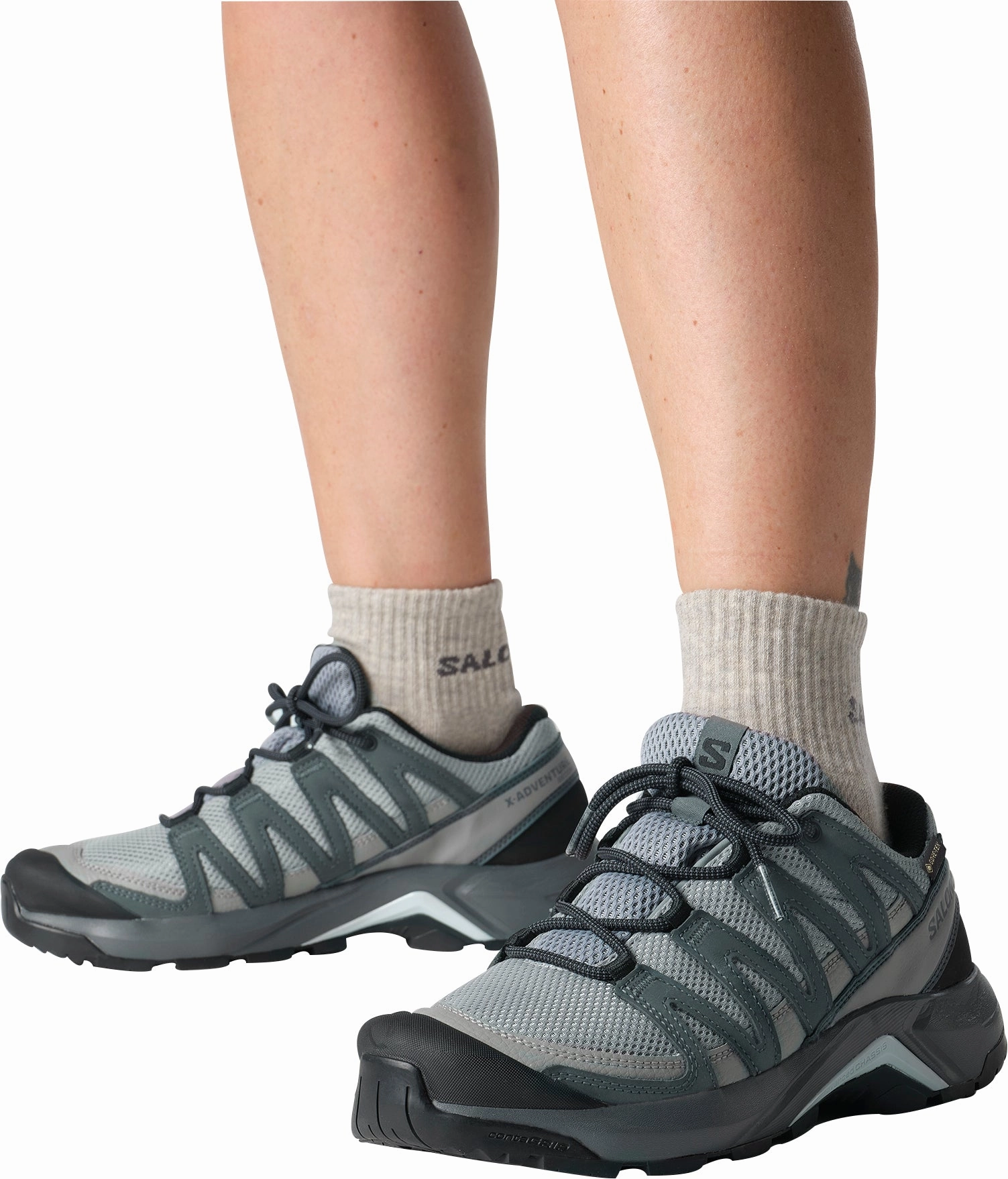 Shoes Salomon Salomon X-Adventure Recon GORE-TEX Womens Walking Shoes - Grey