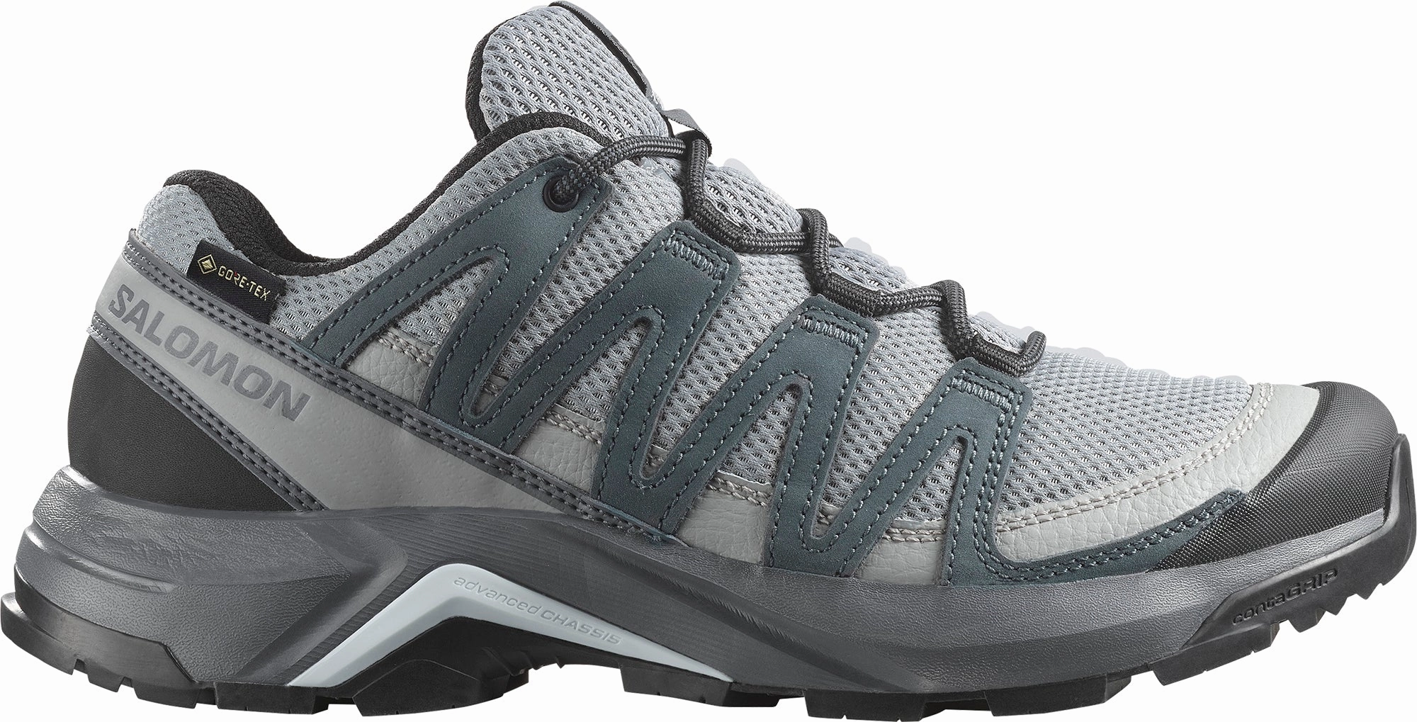 Shoes Salomon Salomon X-Adventure Recon GORE-TEX Womens Walking Shoes - Grey