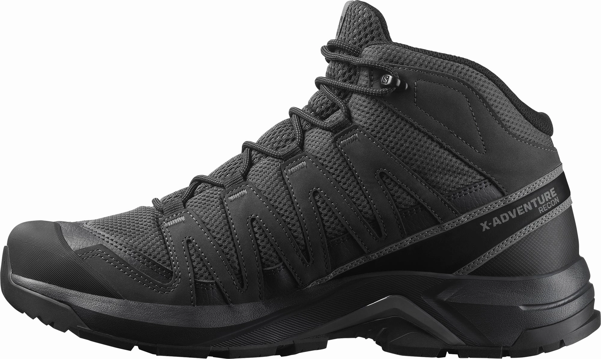 Shoes Salomon Salomon X-Adventure Recon Mid GORE-TEX Mens Walking Shoes - Black