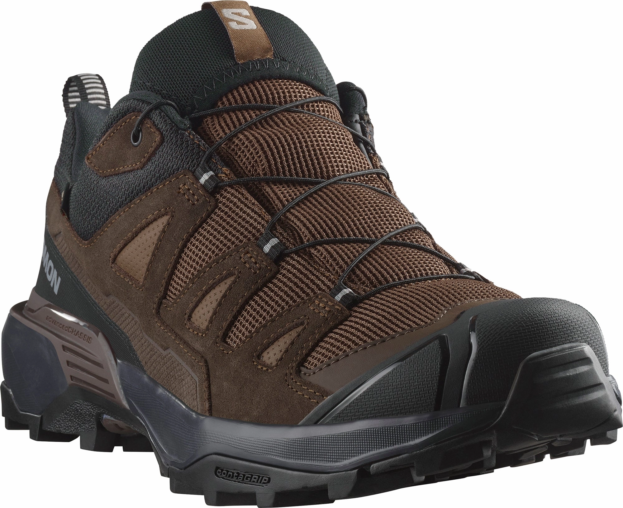 Shoes Salomon Salomon X Ultra 360 Leather GORE-TEX Mens Walking Shoes - Brown