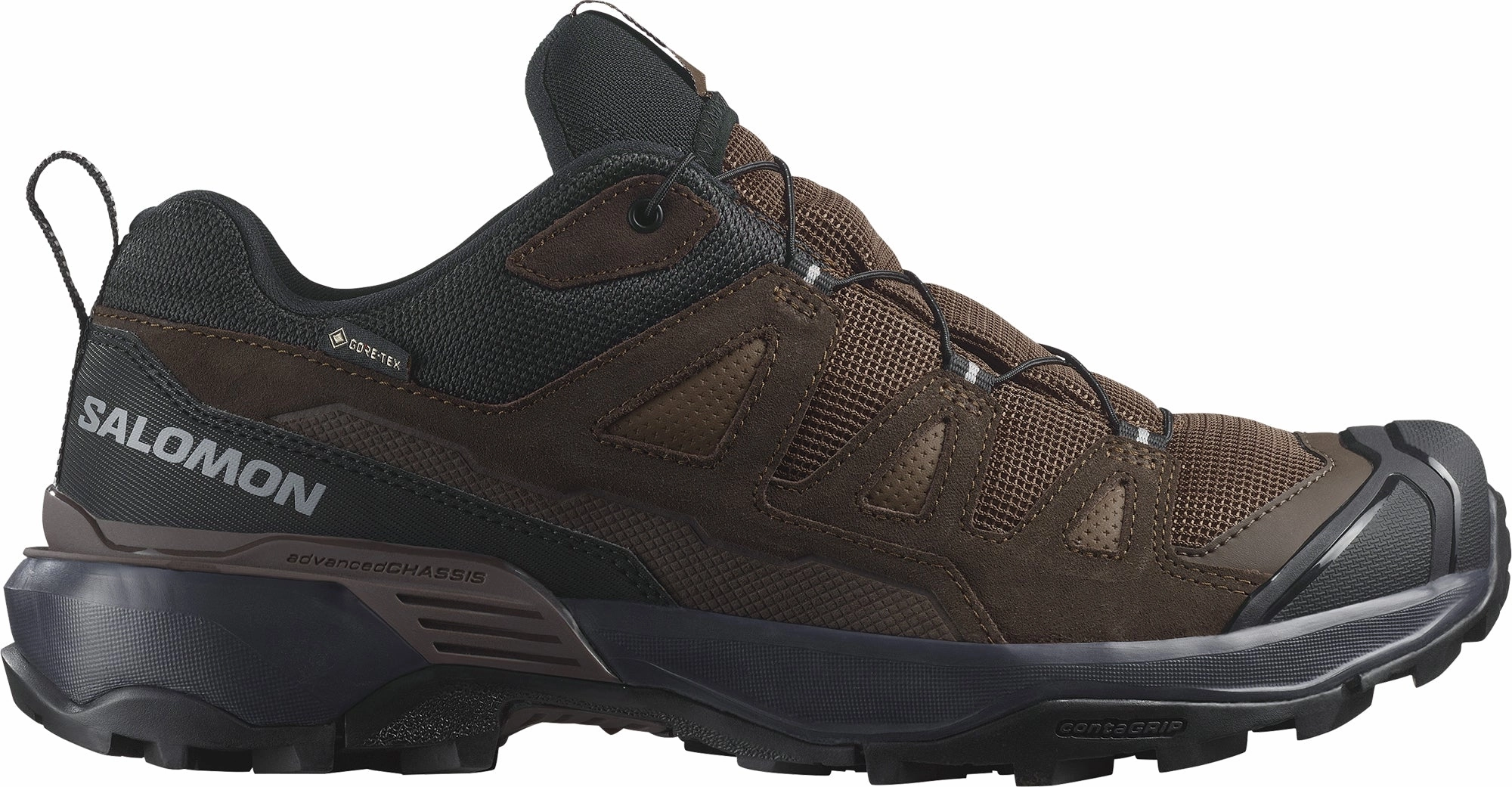 Shoes Salomon Salomon X Ultra 360 Leather GORE-TEX Mens Walking Shoes - Brown