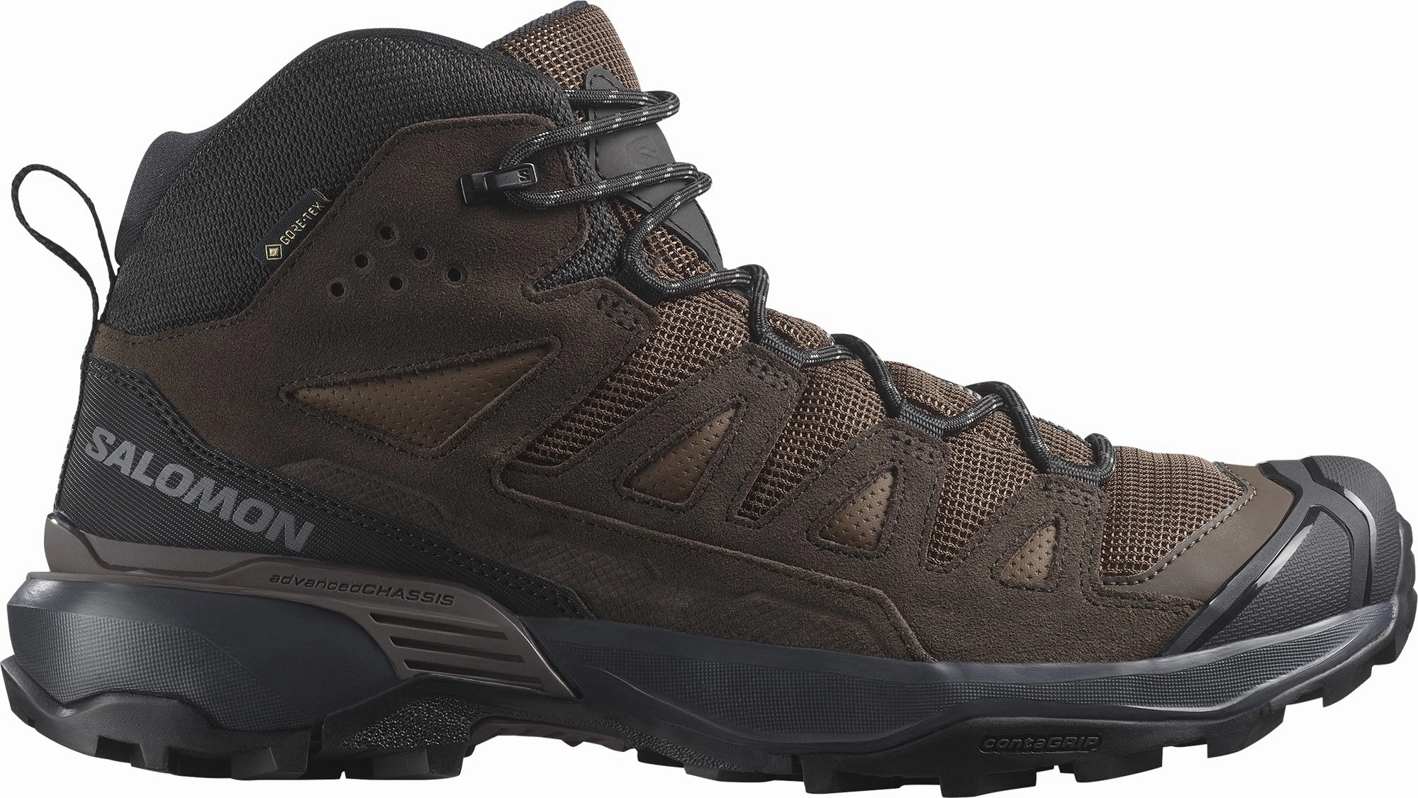 Shoes Salomon Salomon X Ultra 360 Leather Mid GORE-TEX Mens Walking Boots - Brown