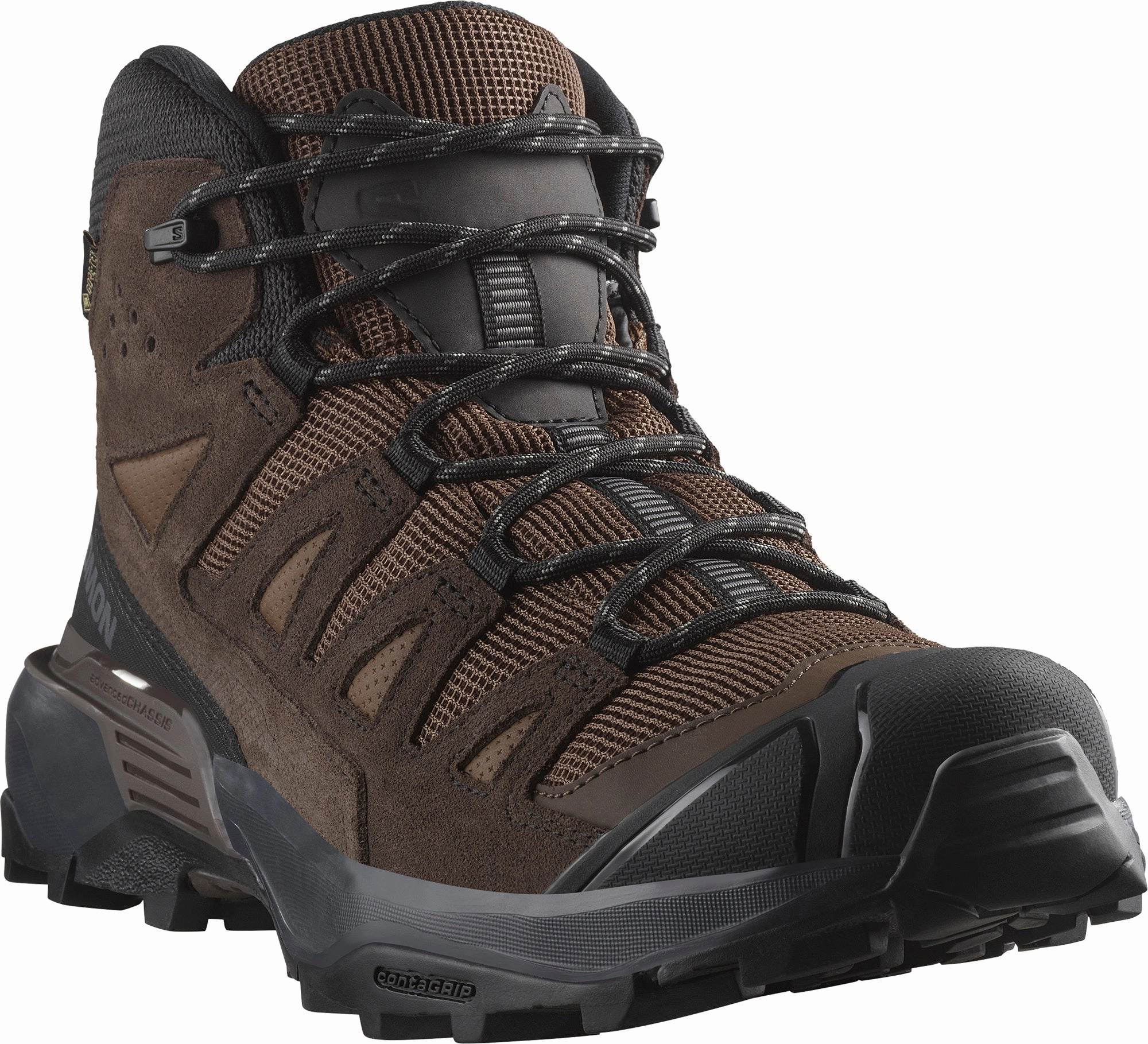 Shoes Salomon Salomon X Ultra 360 Leather Mid GORE-TEX Mens Walking Boots - Brown