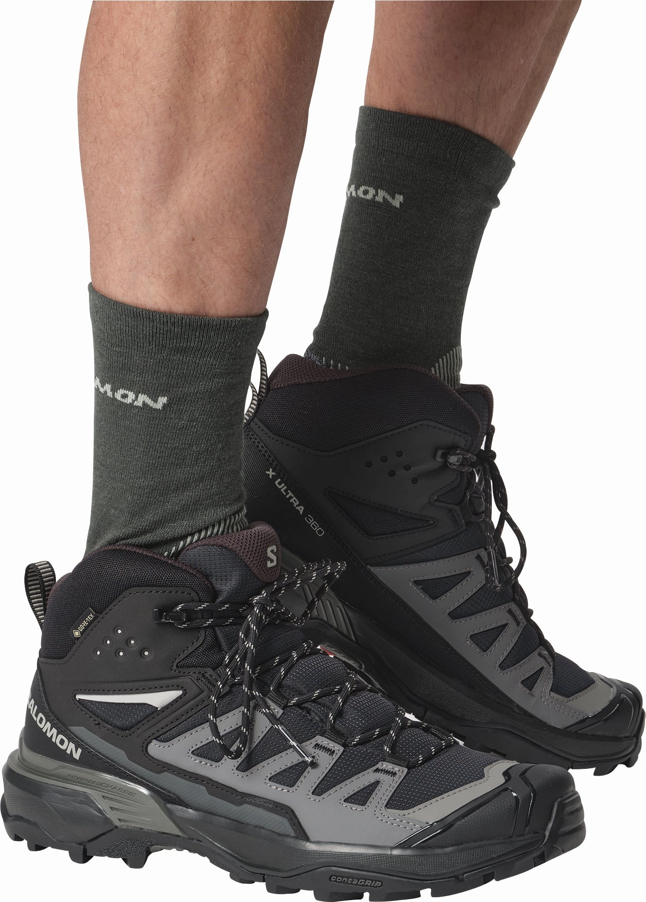 Shoes Salomon Salomon X Ultra 360 Mid GORE-TEX Mens Walking Boots - Black