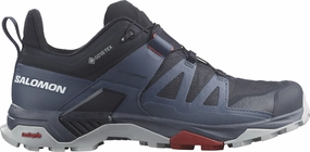 Shoes Salomon Salomon X Ultra 4 GORE-TEX Mens Walking Shoes - Blue