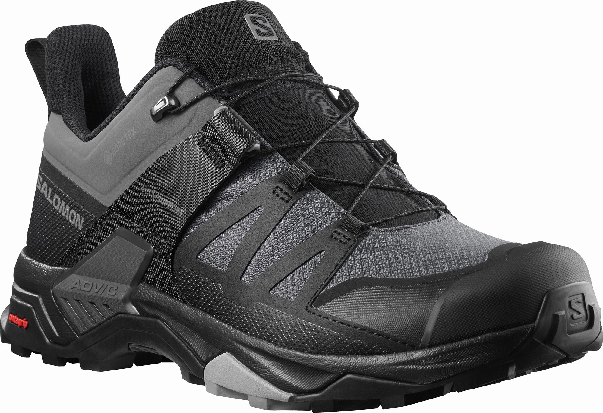 Shoes Salomon Salomon X Ultra 4 GORE-TEX WIDE FIT Mens Walking Shoes - Black