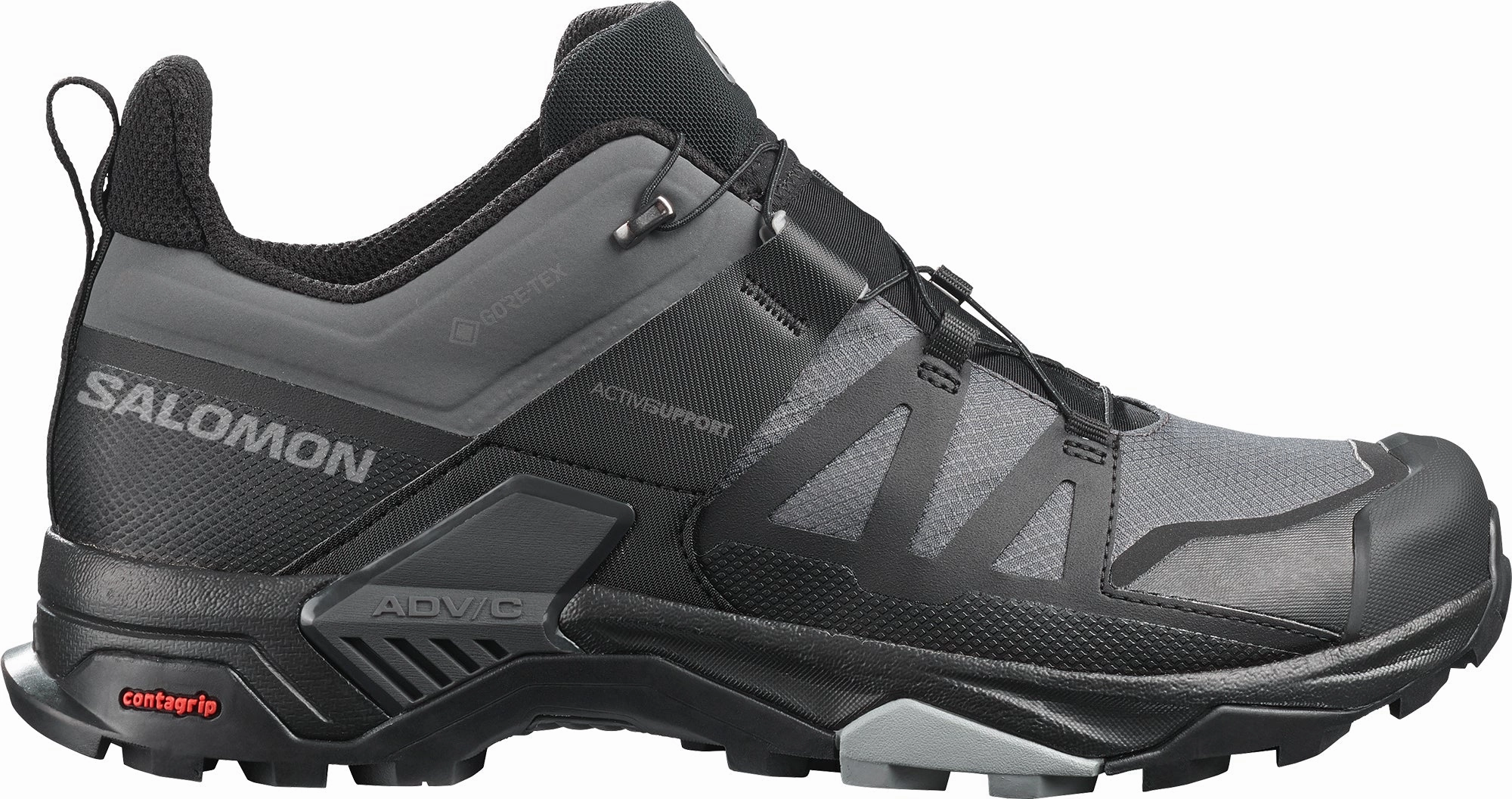 Shoes Salomon Salomon X Ultra 4 GORE-TEX WIDE FIT Mens Walking Shoes - Black