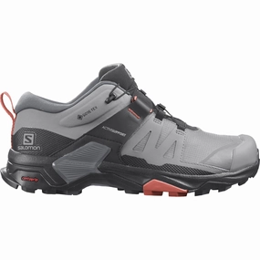 Shoes Salomon Salomon X Ultra 4 GORE-TEX Womens Walking Shoes - Grey